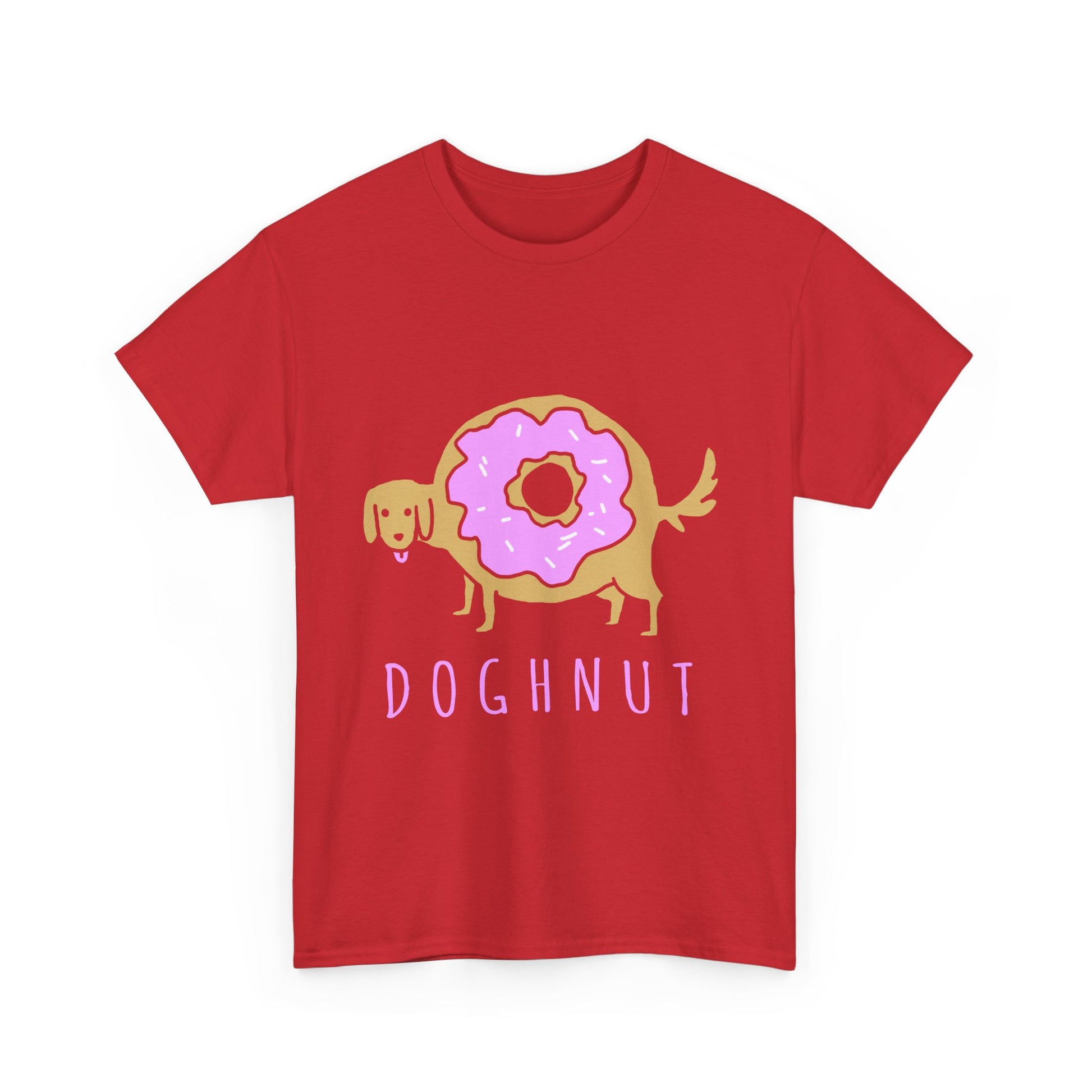 Doghnut Graphic Tee, Funny Pet Lover Shirt, Cute Dog Tee, Gift for Dog Owners, Casual Wear, Perfect for Birthdays