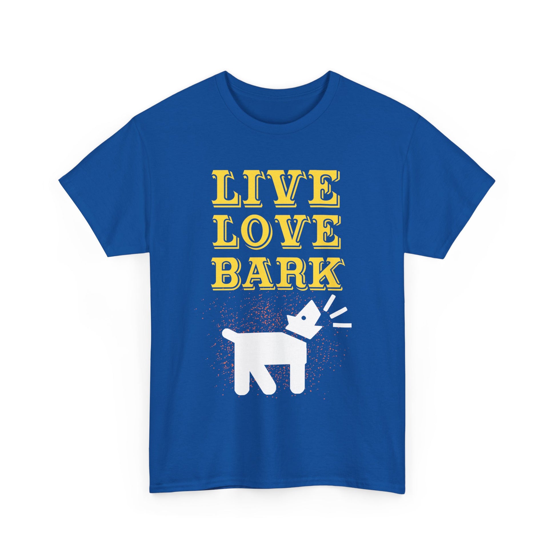 Live Love Bark Unisex Cotton Tee, Cute Dog Lovers Tee, Pet Parent Gift, Casual Everyday Wear, Animal Lover Shirt, Birthday Present