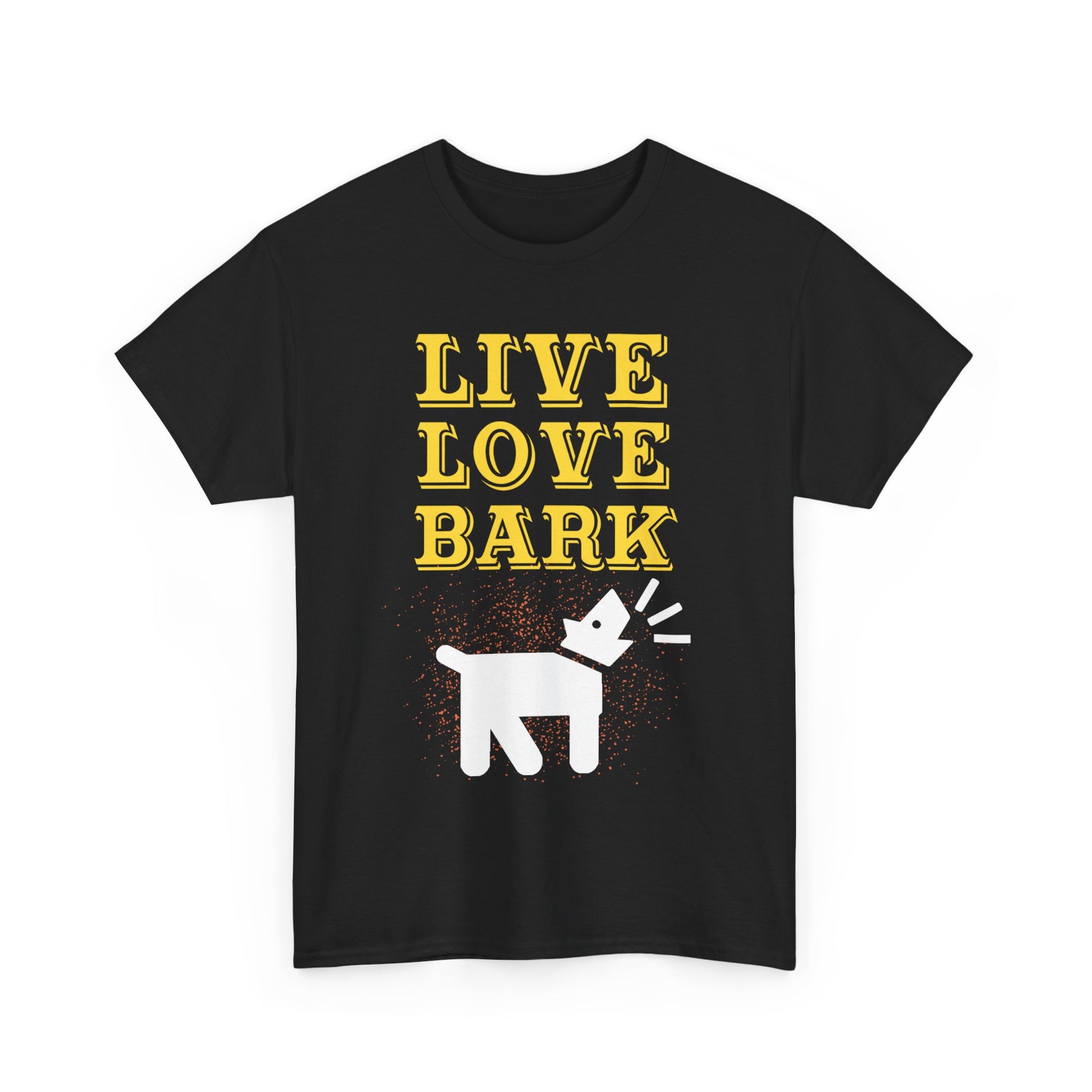 Live Love Bark Unisex Cotton Tee, Cute Dog Lovers Tee, Pet Parent Gift, Casual Everyday Wear, Animal Lover Shirt, Birthday Present