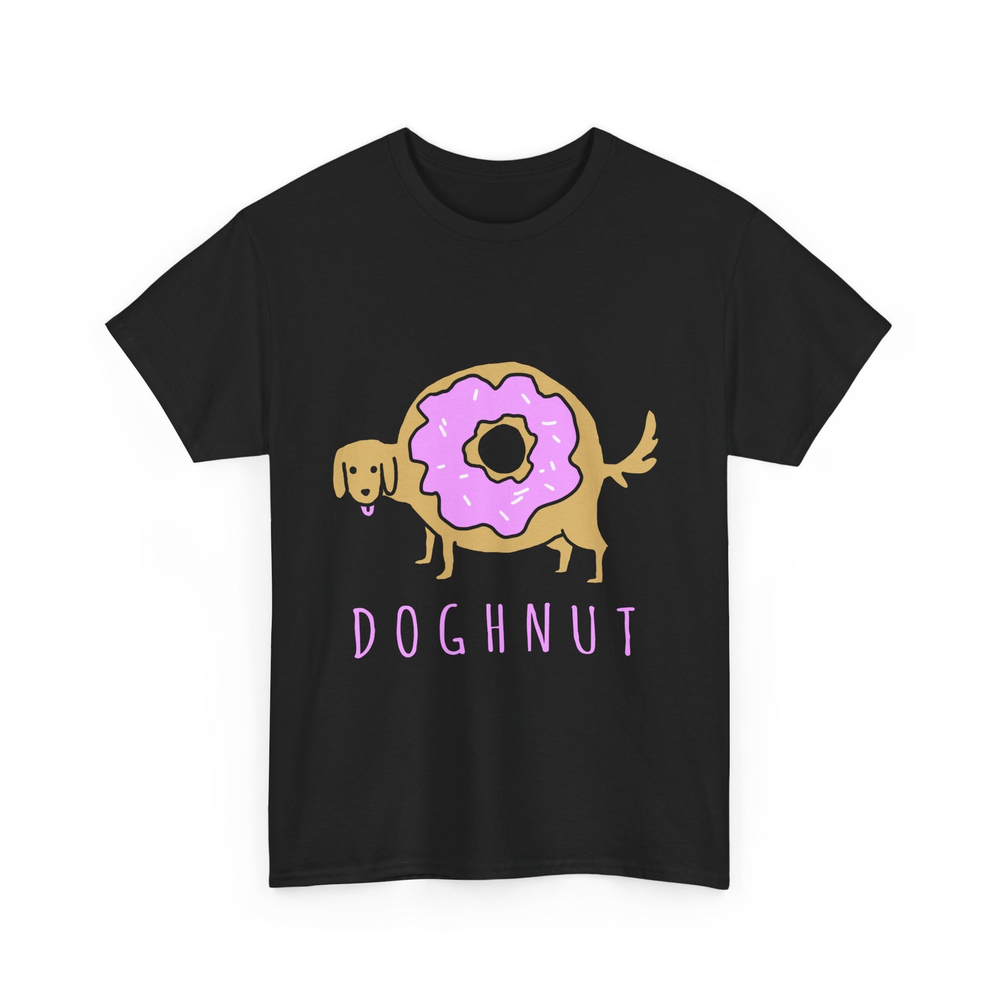 Doghnut Graphic Tee, Funny Pet Lover Shirt, Cute Dog Tee, Gift for Dog Owners, Casual Wear, Perfect for Birthdays