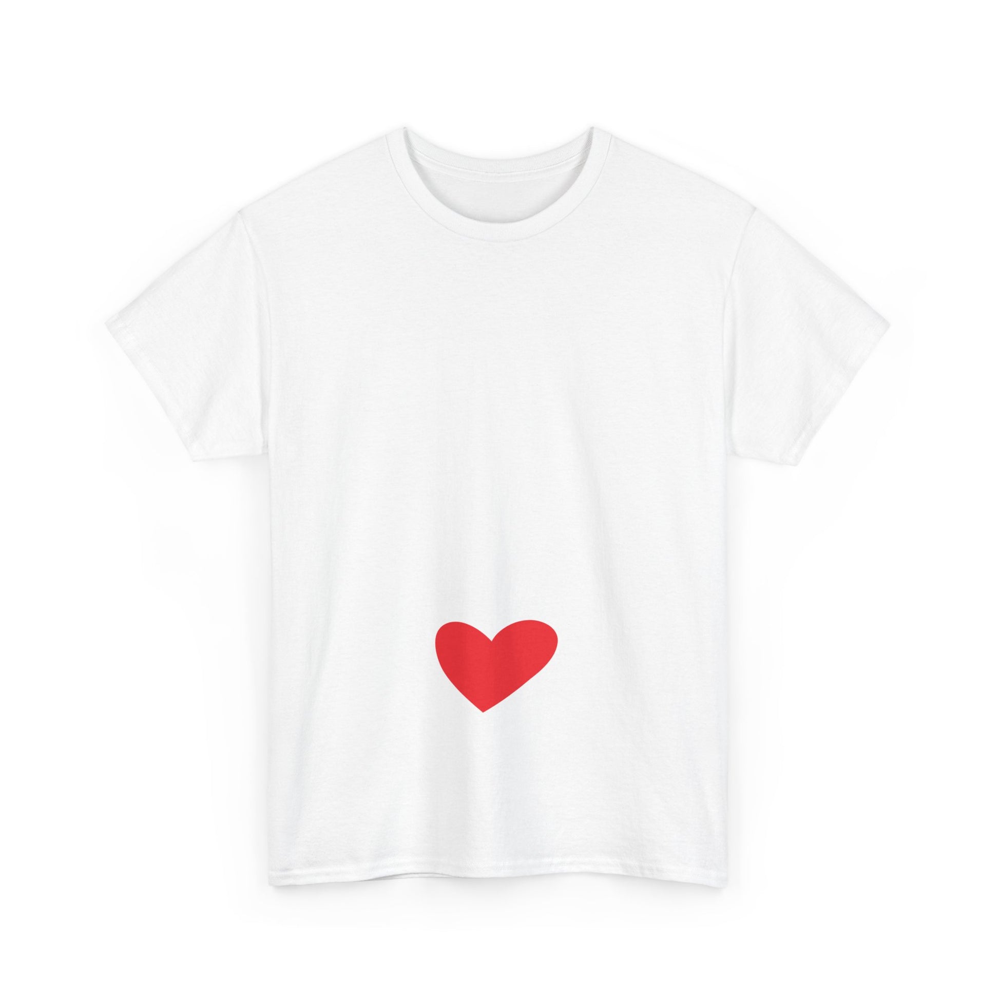 Heartfelt Unisex Heavy Cotton Tee, Casual Love Shirt, Gift for Him/Her, Valentine’s Day, Everyday Wear, Comfy T-shirt