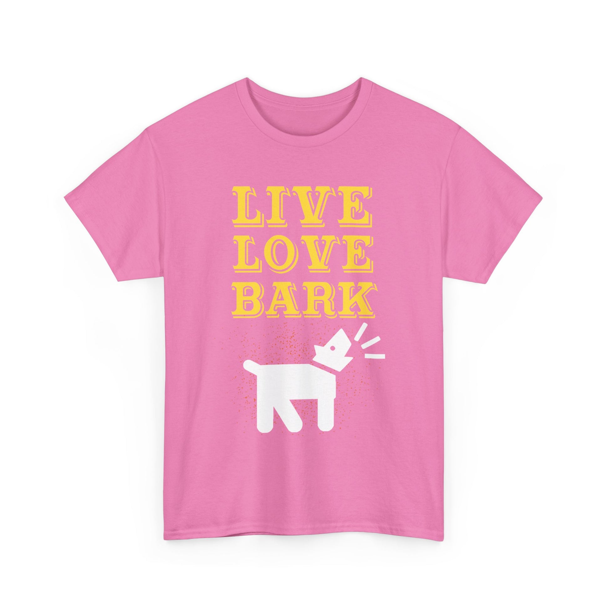 Live Love Bark Unisex Cotton Tee, Cute Dog Lovers Tee, Pet Parent Gift, Casual Everyday Wear, Animal Lover Shirt, Birthday Present