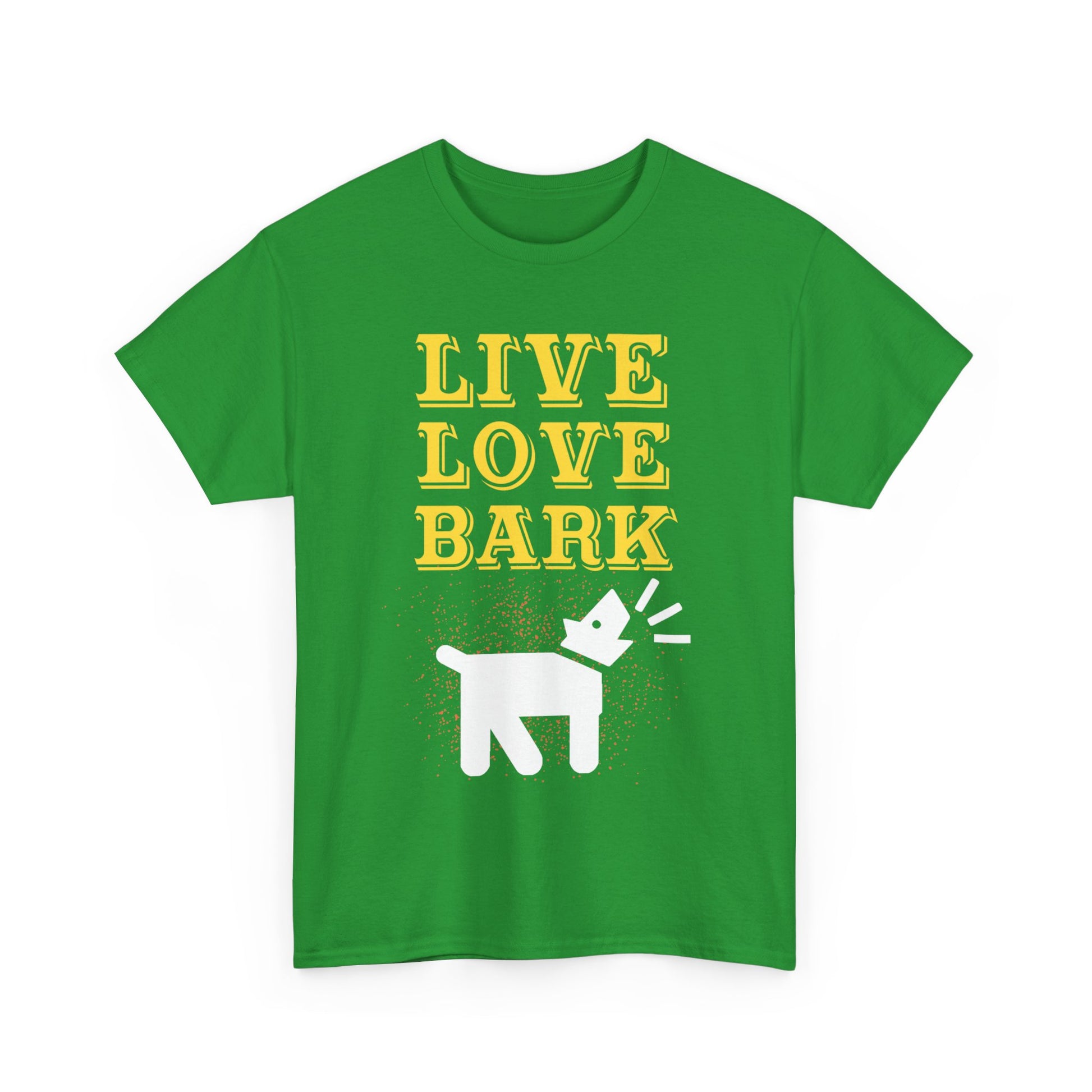 Live Love Bark Unisex Cotton Tee, Cute Dog Lovers Tee, Pet Parent Gift, Casual Everyday Wear, Animal Lover Shirt, Birthday Present