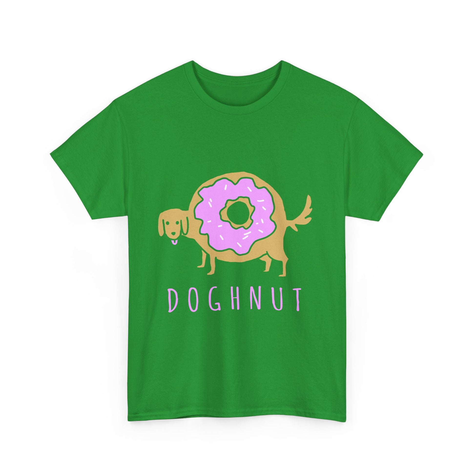 Doghnut Graphic Tee, Funny Pet Lover Shirt, Cute Dog Tee, Gift for Dog Owners, Casual Wear, Perfect for Birthdays