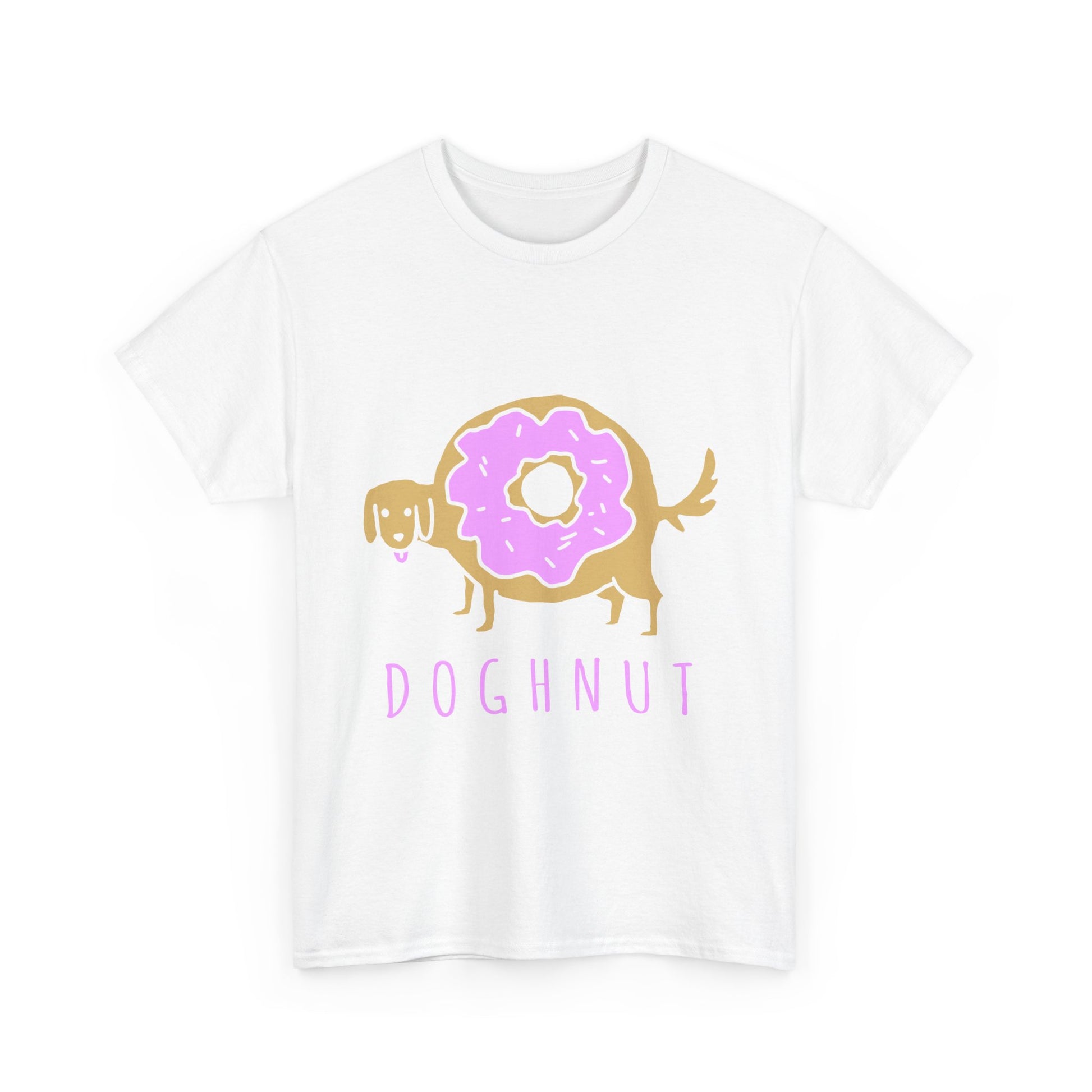 Doghnut Graphic Tee, Funny Pet Lover Shirt, Cute Dog Tee, Gift for Dog Owners, Casual Wear, Perfect for Birthdays