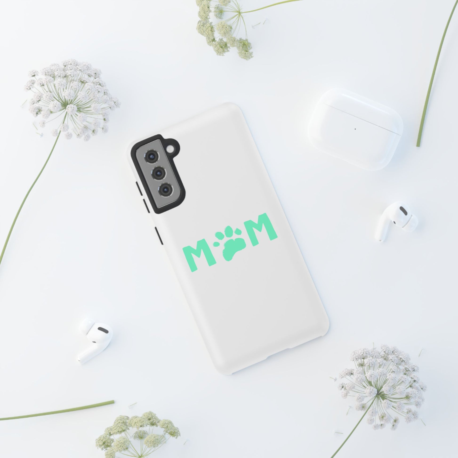 Personalized Tough Phone Cases for Moms, Pet Lover Gifts, Cute Phone Accessories, Customizable Pet Paw Designs, Mother's Day Gift