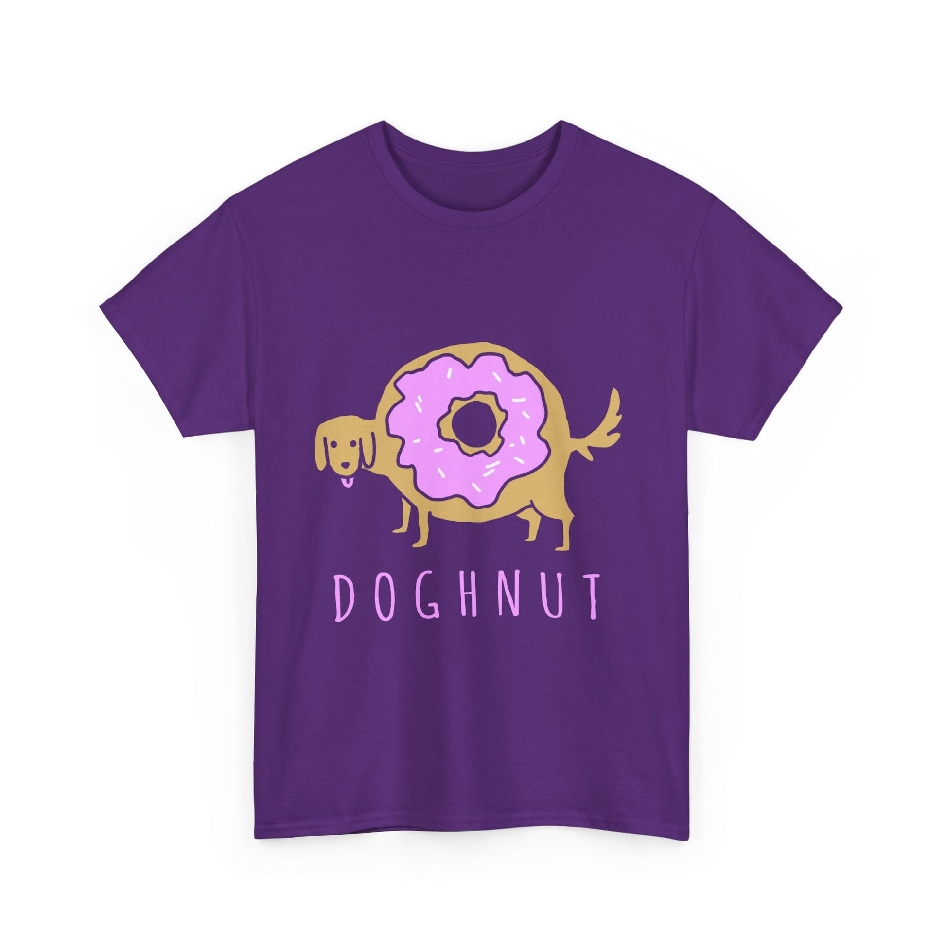 Doghnut Graphic Tee, Funny Pet Lover Shirt, Cute Dog Tee, Gift for Dog Owners, Casual Wear, Perfect for Birthdays