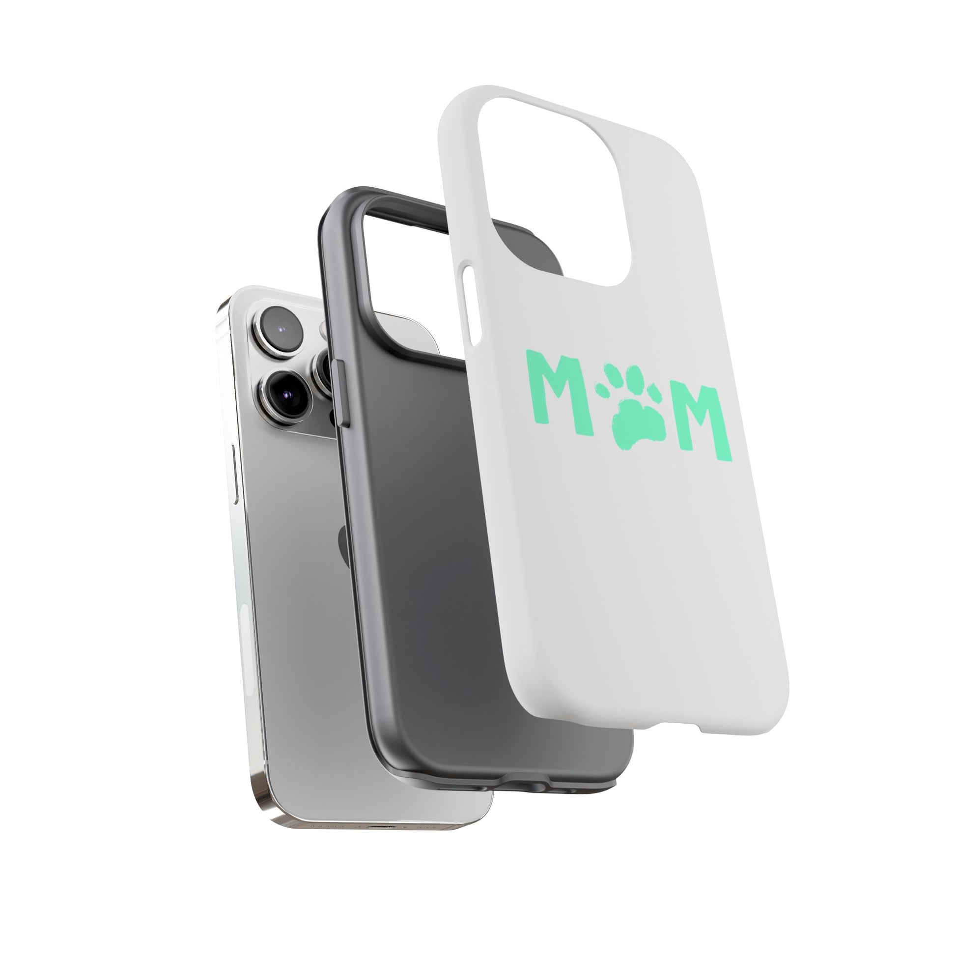 Personalized Tough Phone Cases for Moms, Pet Lover Gifts, Cute Phone Accessories, Customizable Pet Paw Designs, Mother's Day Gift