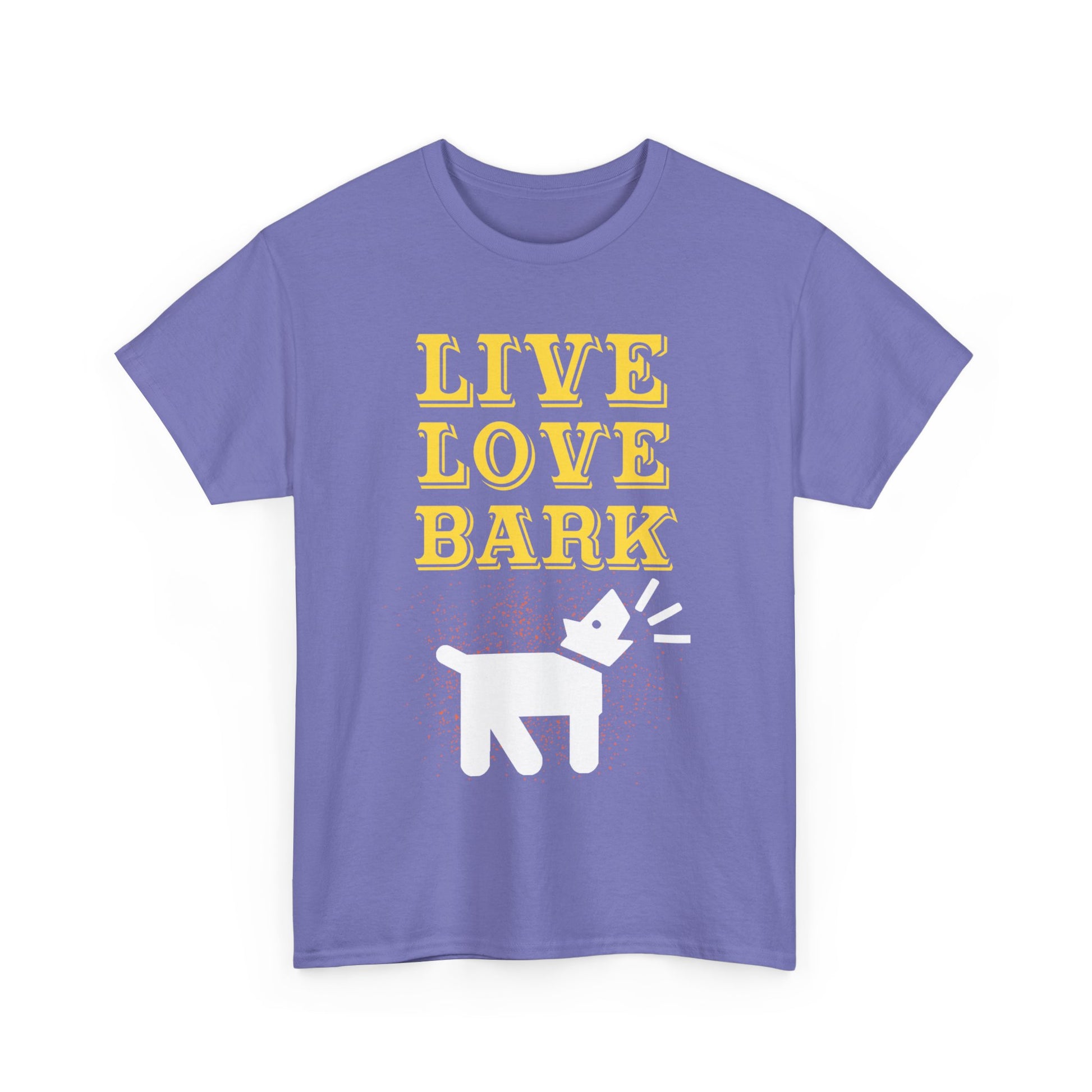 Live Love Bark Unisex Cotton Tee, Cute Dog Lovers Tee, Pet Parent Gift, Casual Everyday Wear, Animal Lover Shirt, Birthday Present