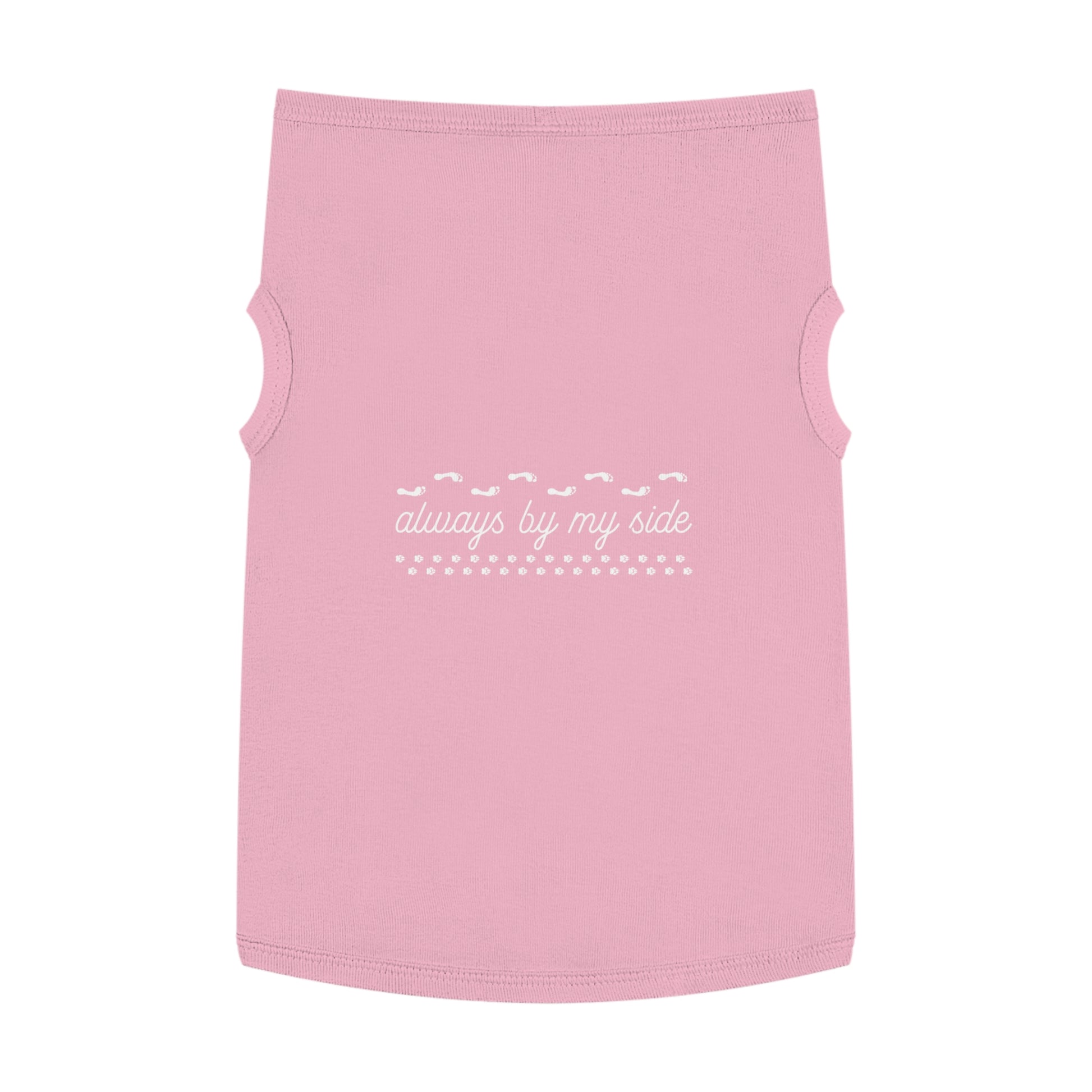 Adorable Pet Tank Top - 'Always by My Side', Dog Apparel, Pet Clothing, Gift for Dog Lovers, Casual Petwear, Summer Tank