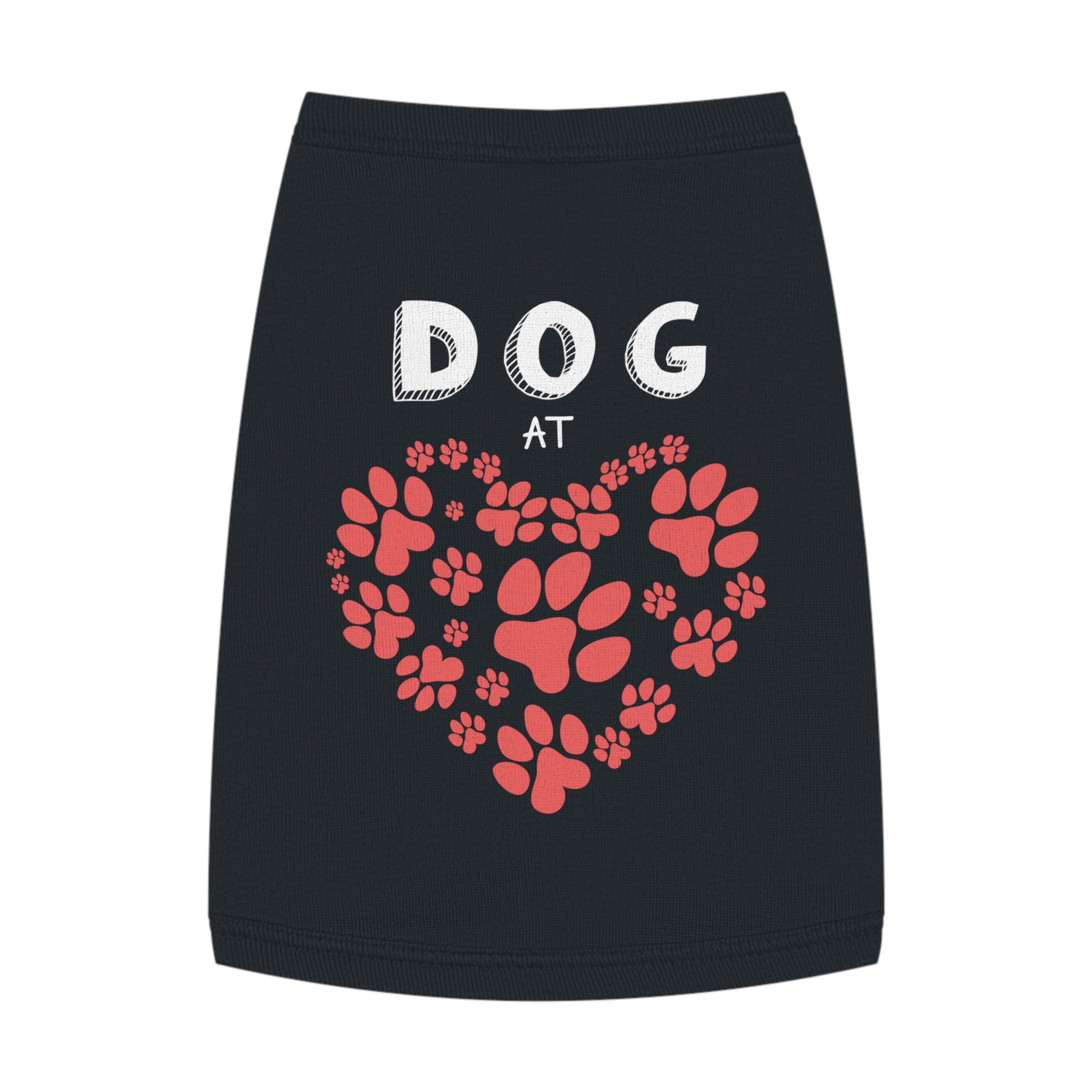 Heart Paw Pet Tank Top | Dog Lover Gift, Pet Apparel, Cute Dog Clothes, Summer Pet Fashion, Adorable Pet Outfit