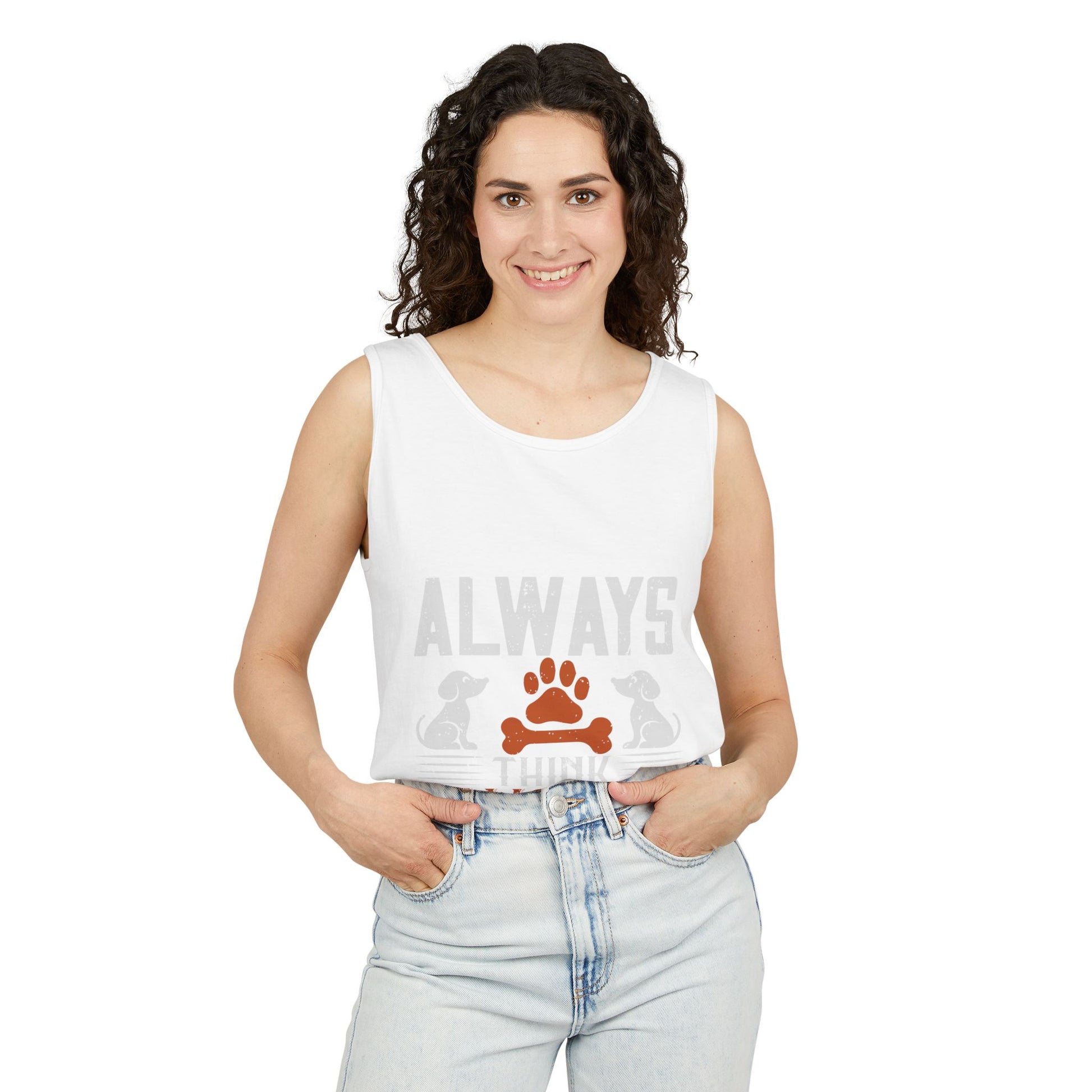 Pawsitive Vibes Tank Top, Pet Lover Apparel, Summer Outfit, Gift for Animal Lovers, Cute Dog Mom Tank