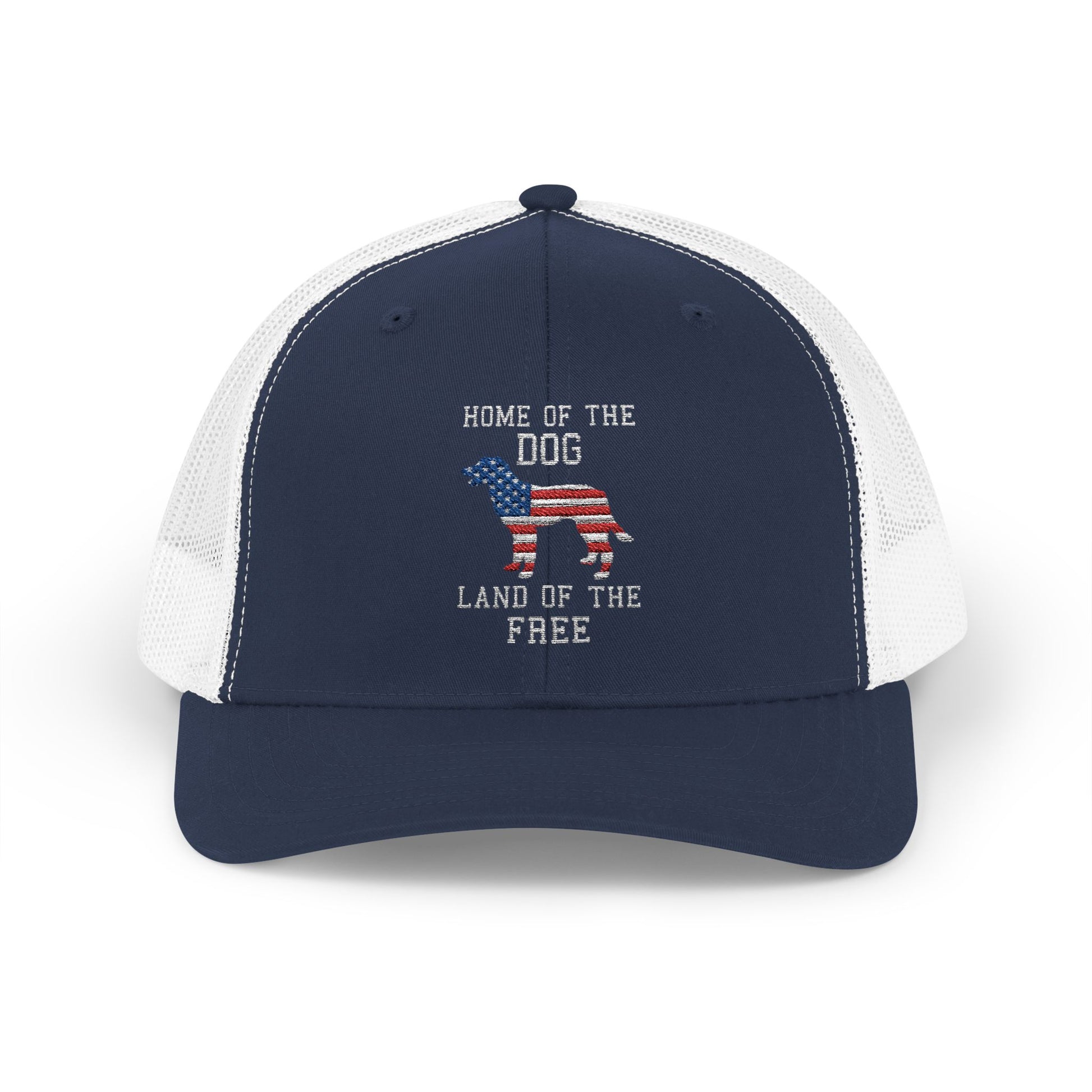 Patriotic Dog Lover Snapback Trucker Cap