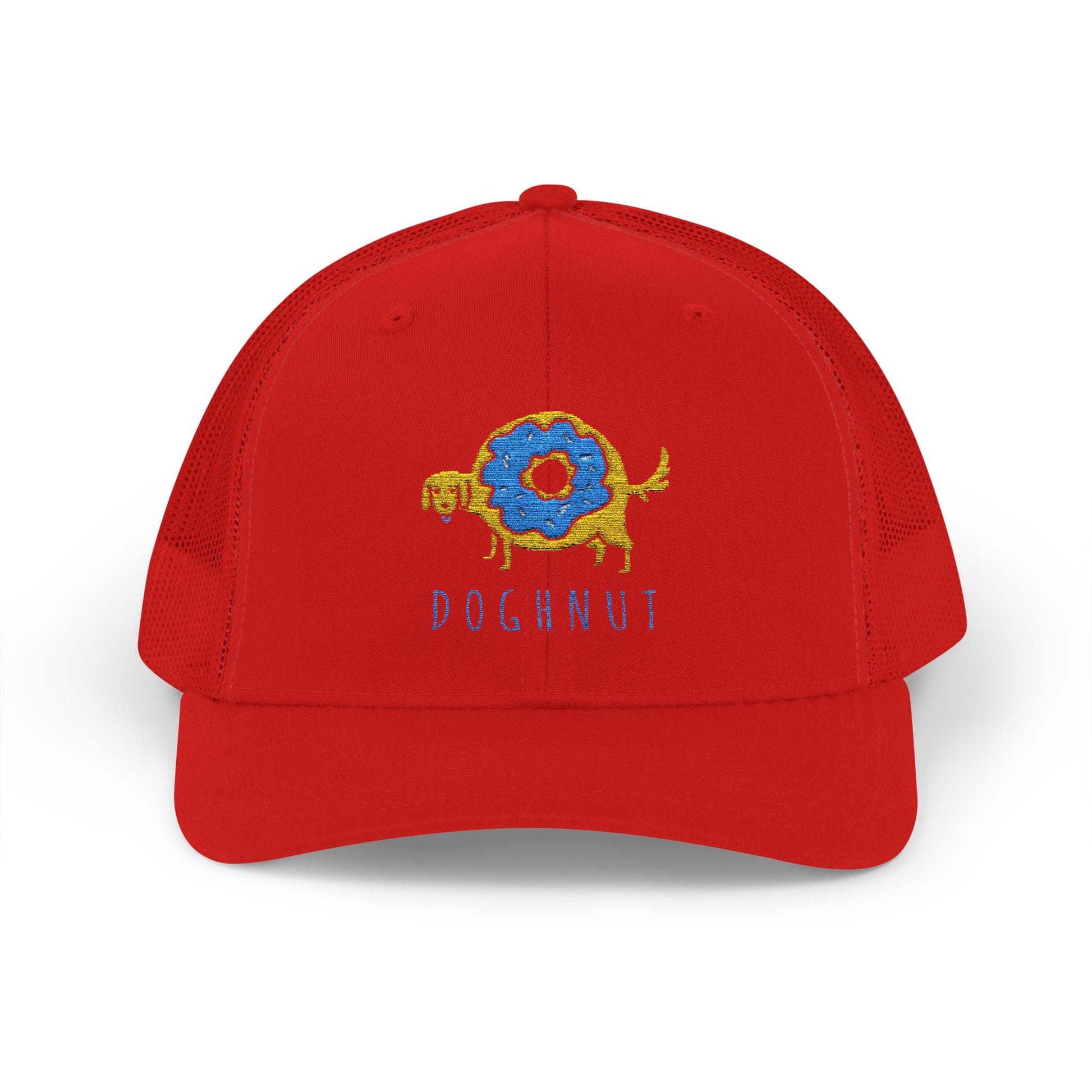 Dog-Inspired Trucker Cap - Fun Dognut Design