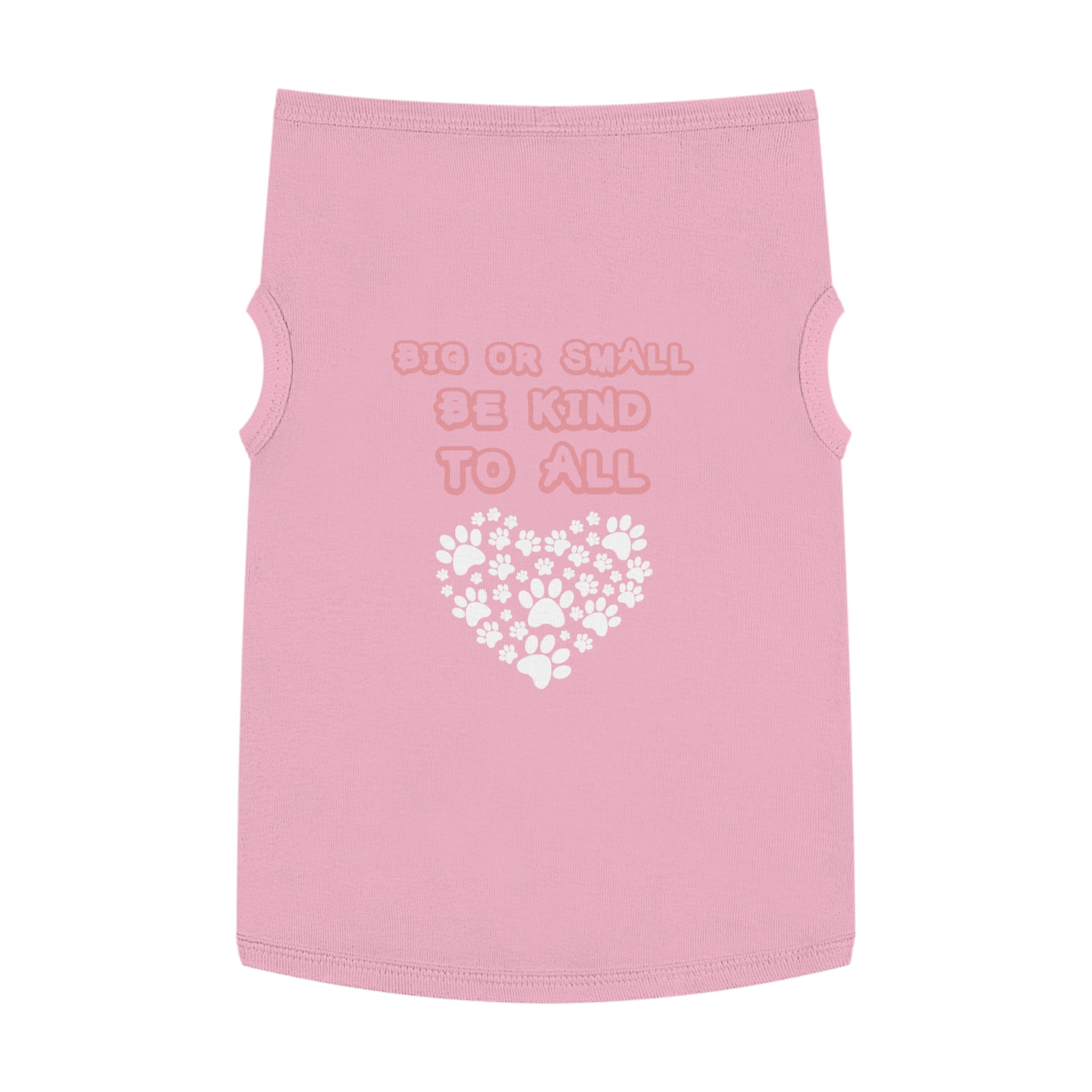 Cute Pet Tank Top, Dog Lover Gift, Be Kind to All, Summer Pet Apparel, Sassy Canine Outfit