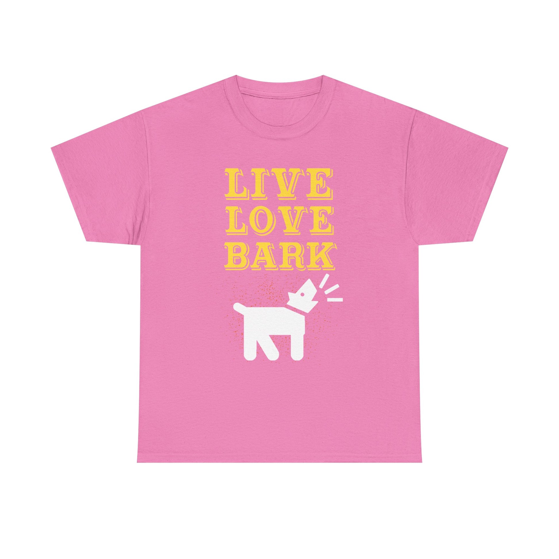 Live Love Bark Unisex Cotton Tee, Cute Dog Lovers Tee, Pet Parent Gift, Casual Everyday Wear, Animal Lover Shirt, Birthday Present