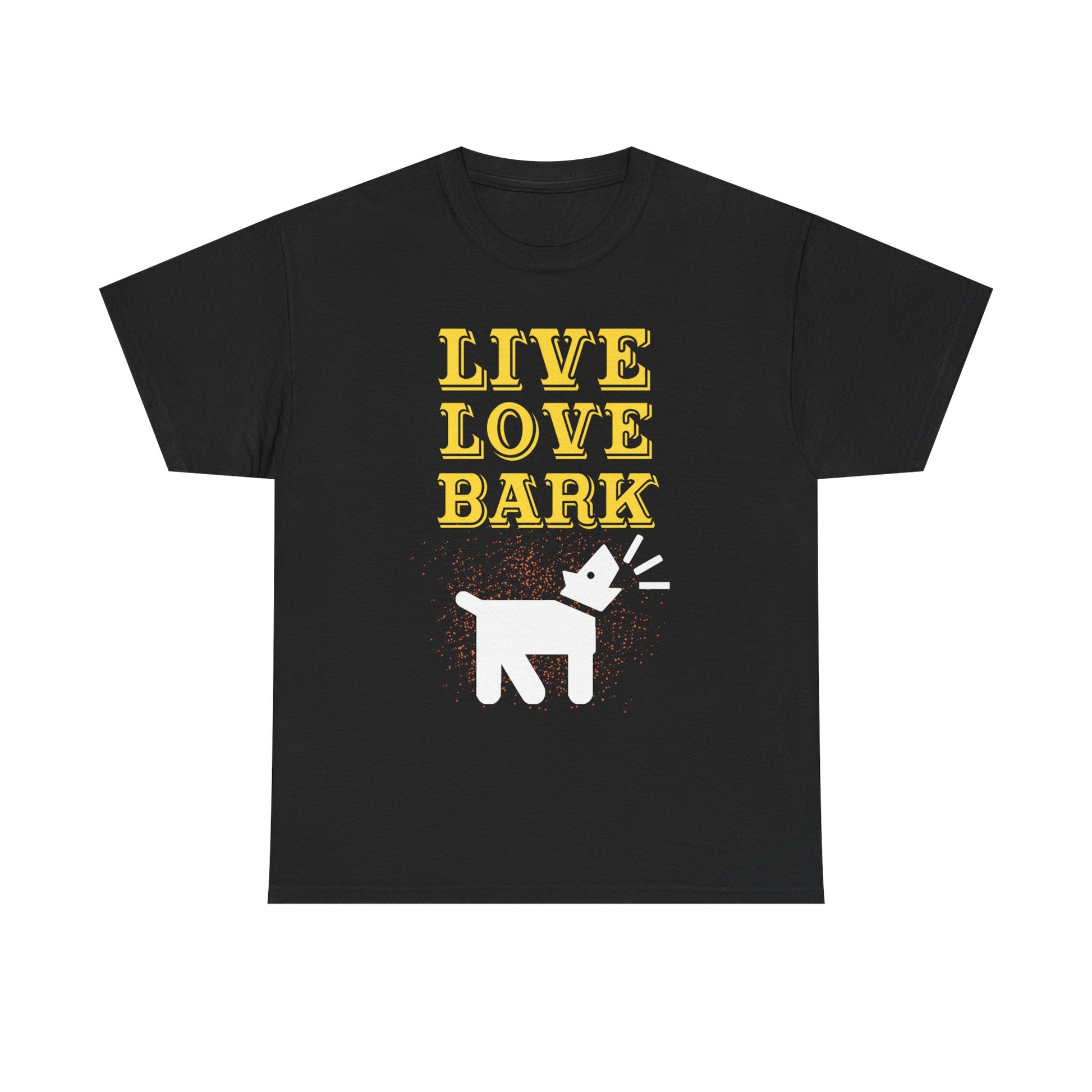 Live Love Bark Unisex Cotton Tee, Cute Dog Lovers Tee, Pet Parent Gift, Casual Everyday Wear, Animal Lover Shirt, Birthday Present