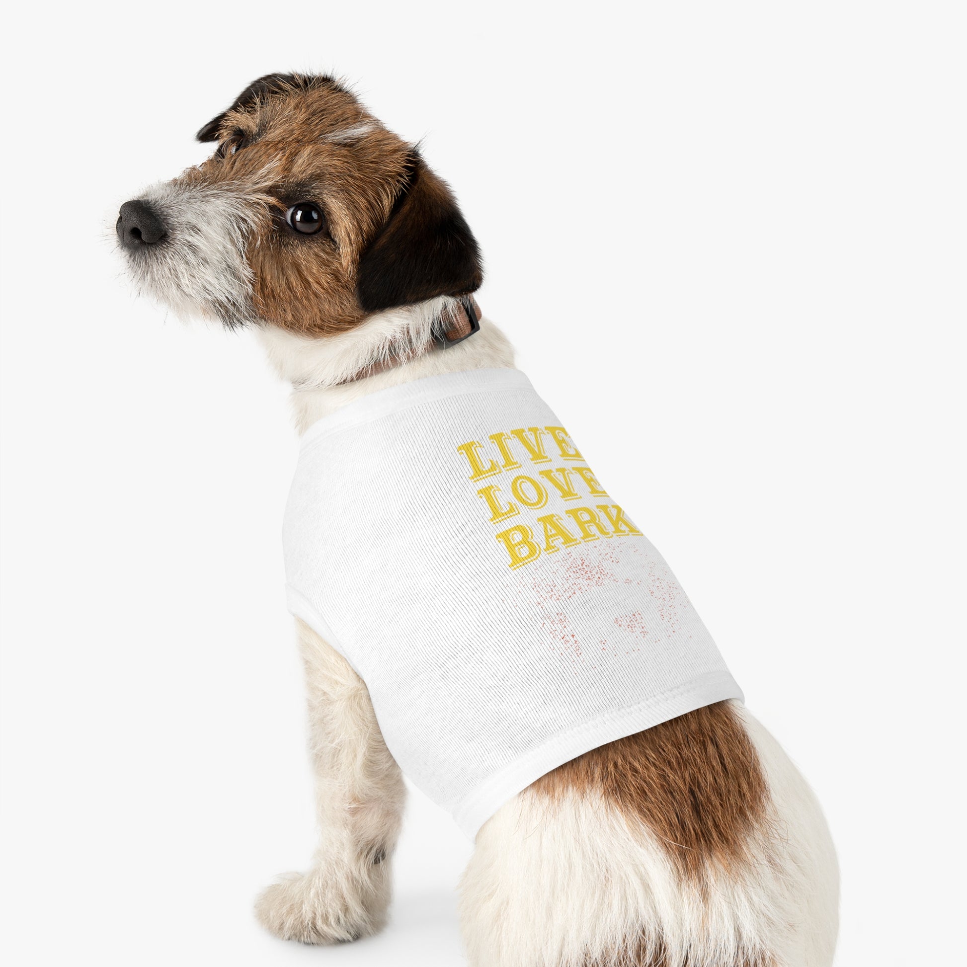 Cute Pet Tank Top - Live Love Bark Dog Apparel, Dog Summer Wear, Pet Gift, Canine Clothing, Dog Lover Gift