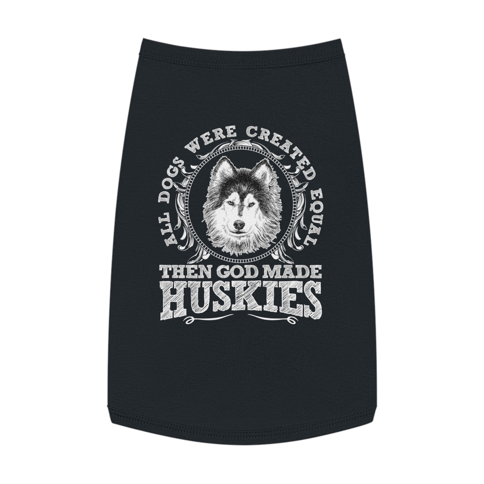 Husky Love Pet Tank Top, Funny Dog Apparel, Pet Clothing, Gifts for Dog Lovers, Pet Accessories, Summer Dog Shirt
