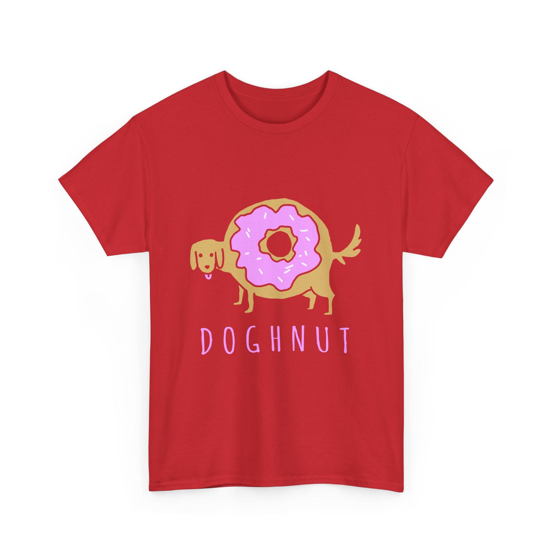 Doghnut Graphic Tee, Funny Pet Lover Shirt, Cute Dog Tee, Gift for Dog Owners, Casual Wear, Perfect for Birthdays