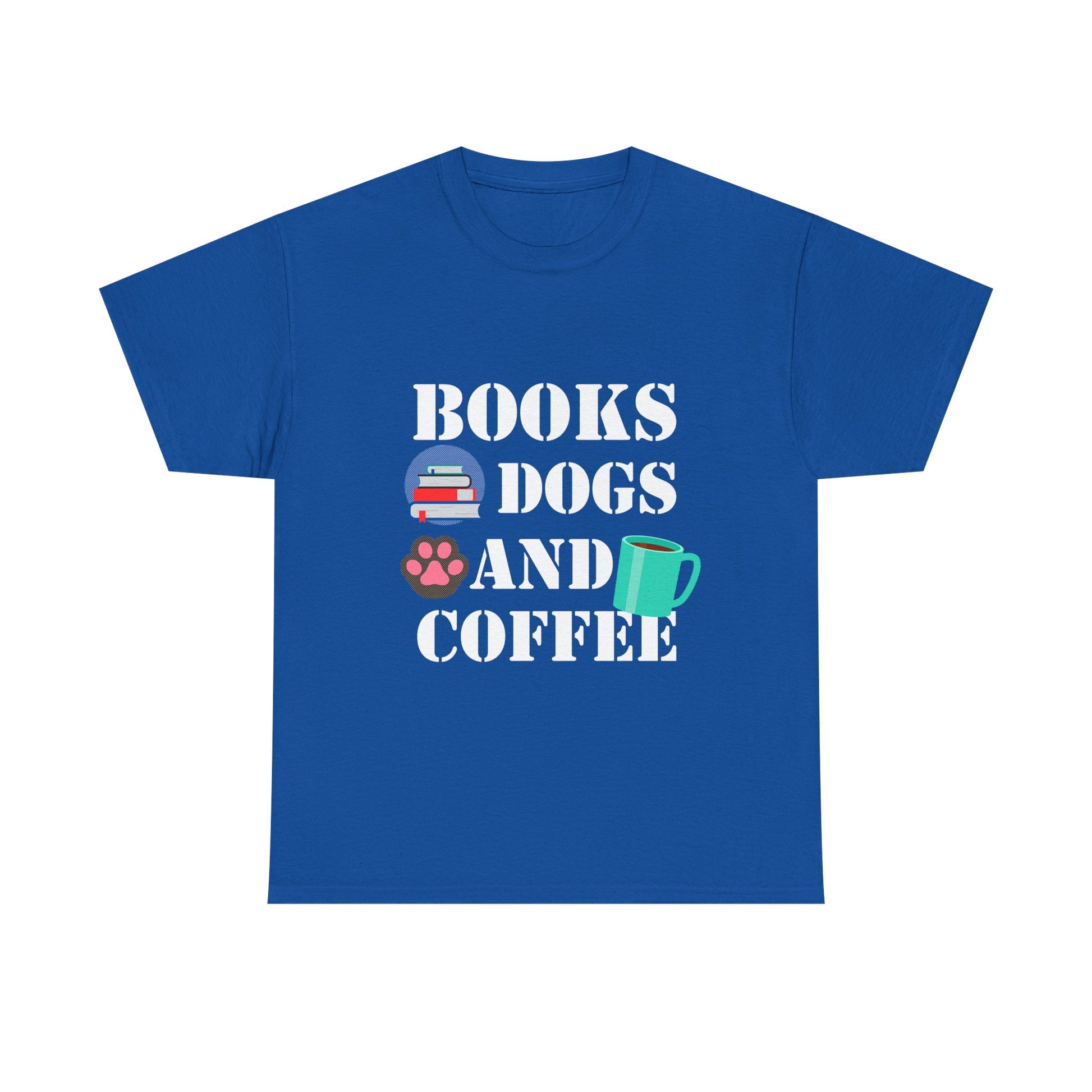 Cozy Graphic Tee, Relaxed Fit Heavy Cotton Shirt for Book Lovers, Pet Owners, Gift for Him or Her, Comfortable Everyday Wear, Casual Style