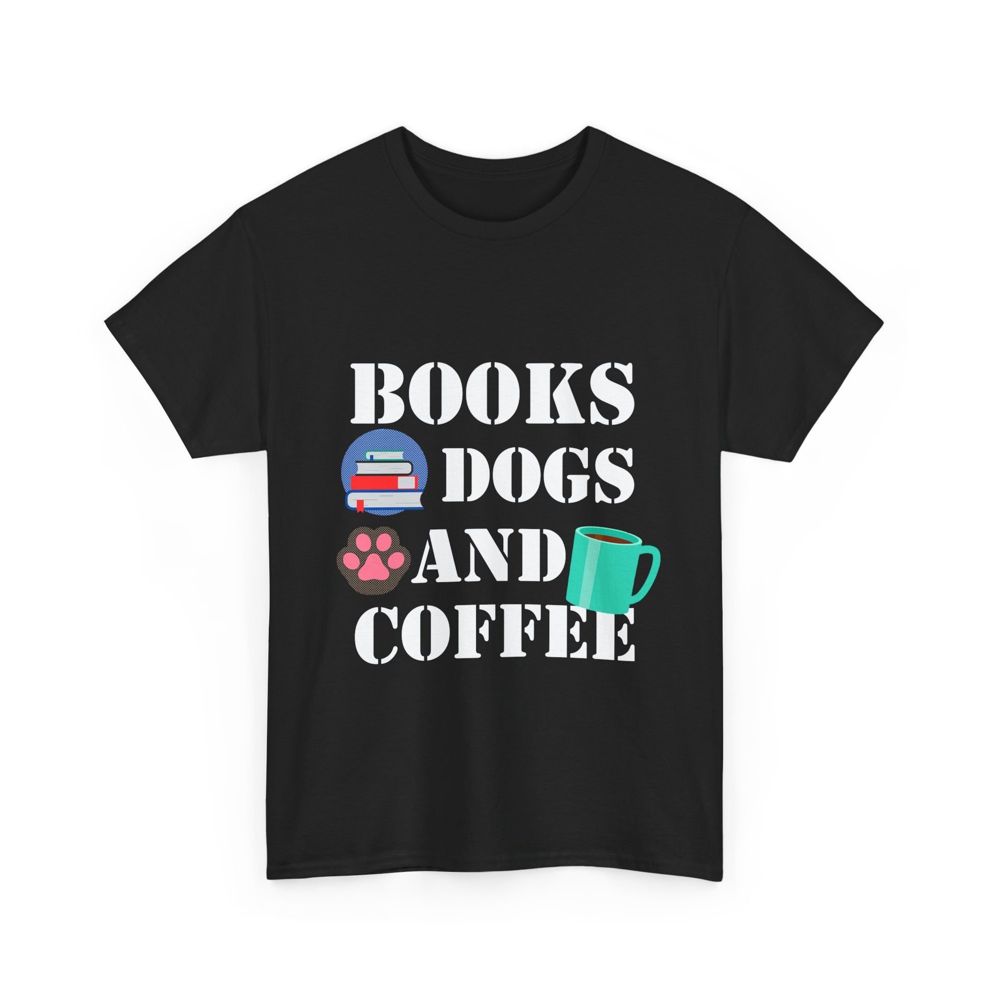 Cozy Graphic Tee, Relaxed Fit Heavy Cotton Shirt for Book Lovers, Pet Owners, Gift for Him or Her, Comfortable Everyday Wear, Casual Style