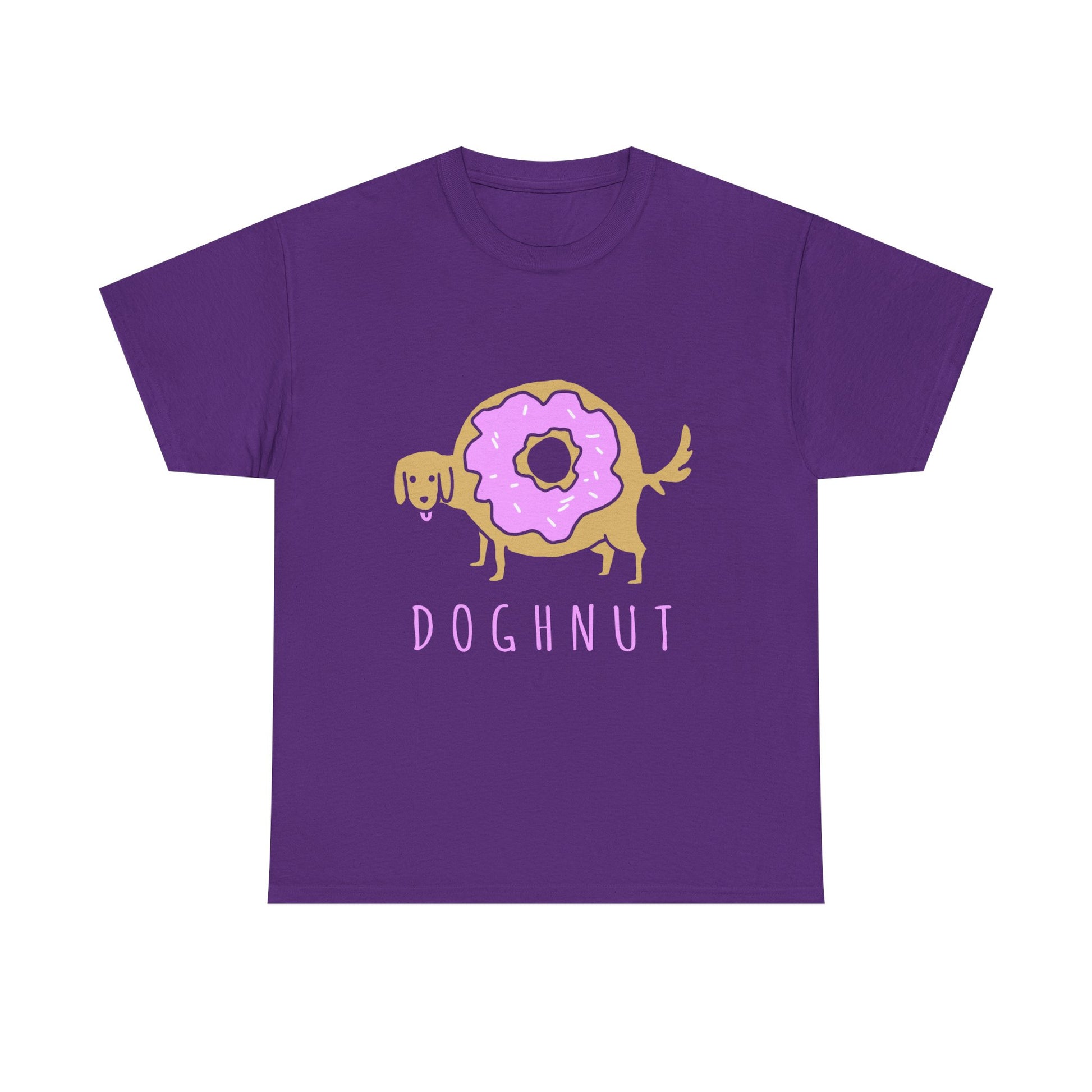 Doghnut Graphic Tee, Funny Pet Lover Shirt, Cute Dog Tee, Gift for Dog Owners, Casual Wear, Perfect for Birthdays