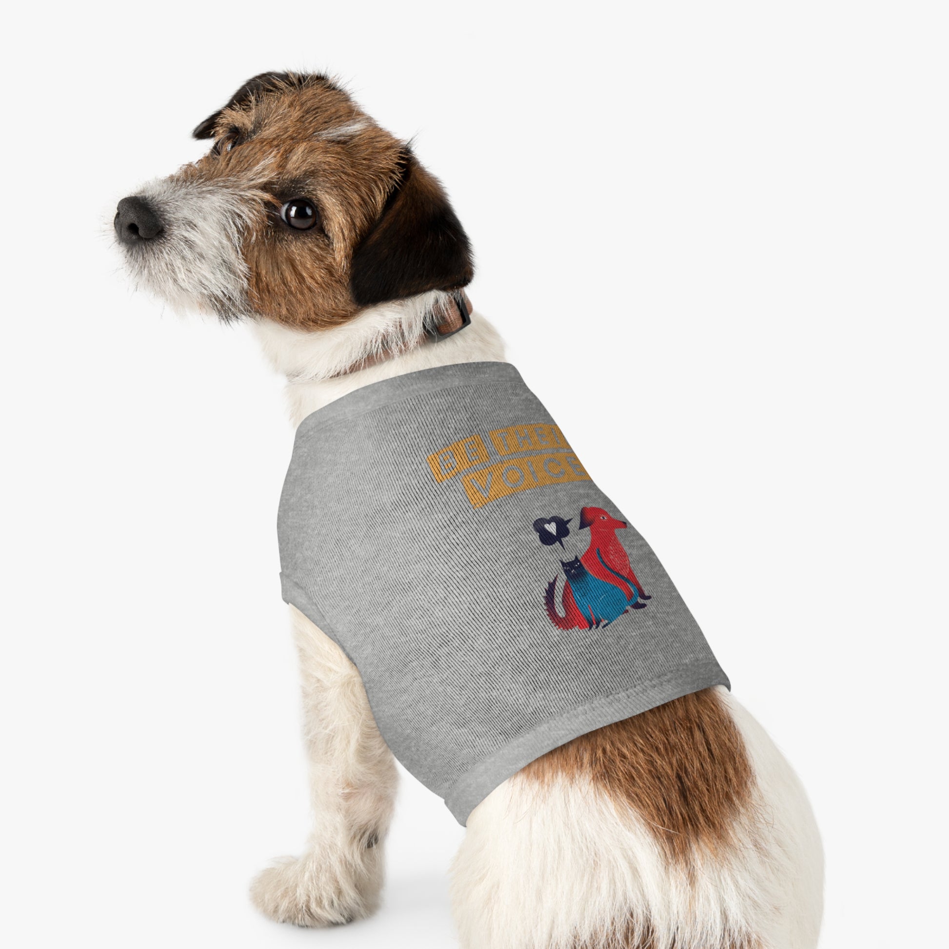 Pet Tank Top - Be Their Voice, Dog Life Apparel, Cat Lover Gift, Pet Adoption Support, Eco-Friendly Pet Clothing