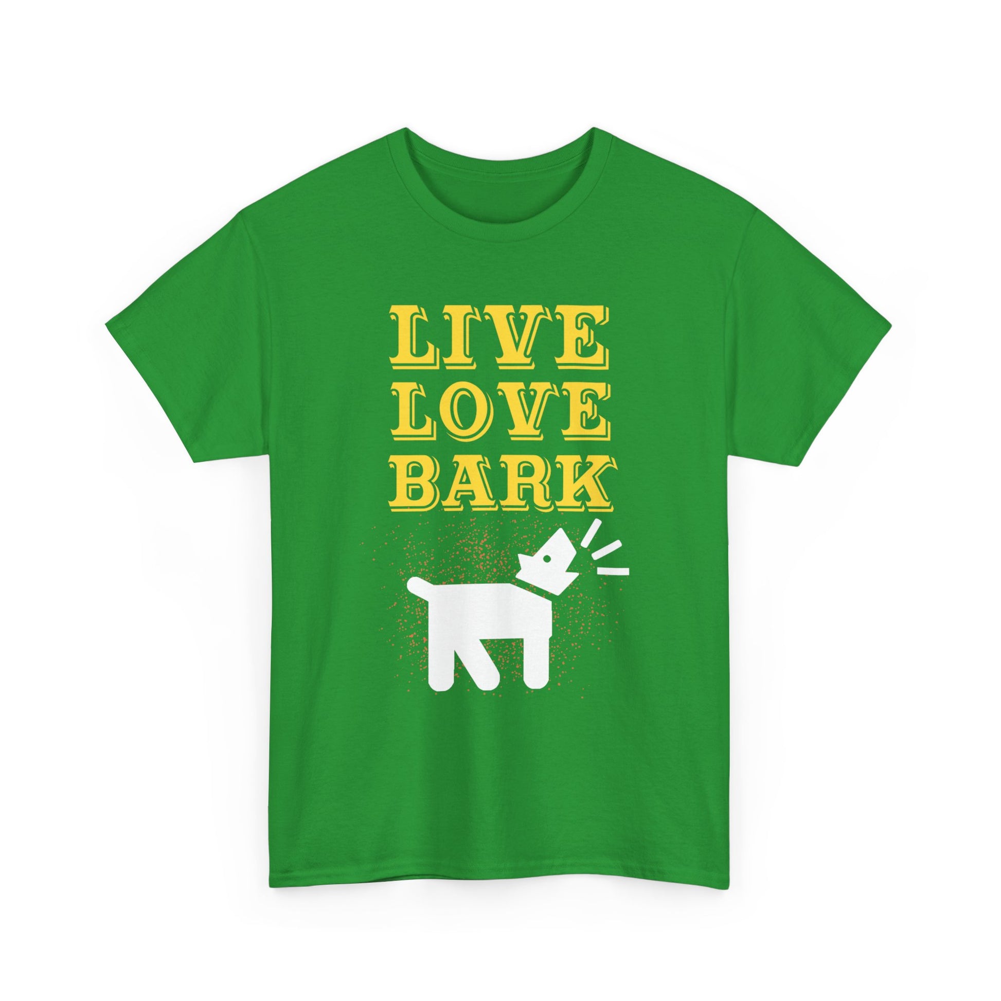 Live Love Bark Unisex Cotton Tee, Cute Dog Lovers Tee, Pet Parent Gift, Casual Everyday Wear, Animal Lover Shirt, Birthday Present