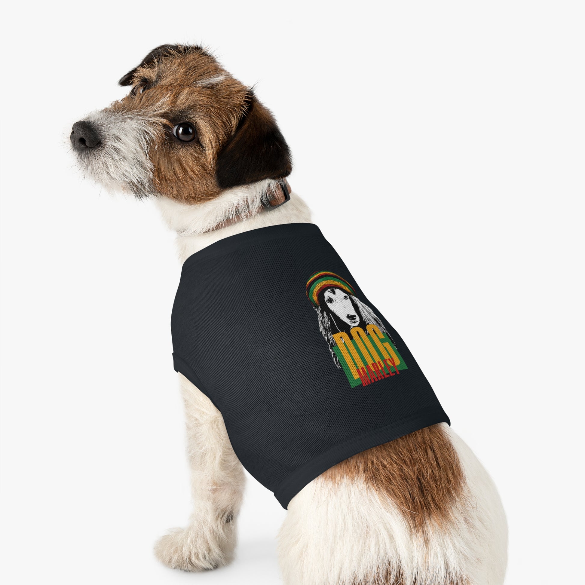 Rasta Dog Tank Top - Stylish Pet Apparel for Dog Lovers, Summer Wear, Uniquely Fun Gift, Festival Ready, Marley Inspired