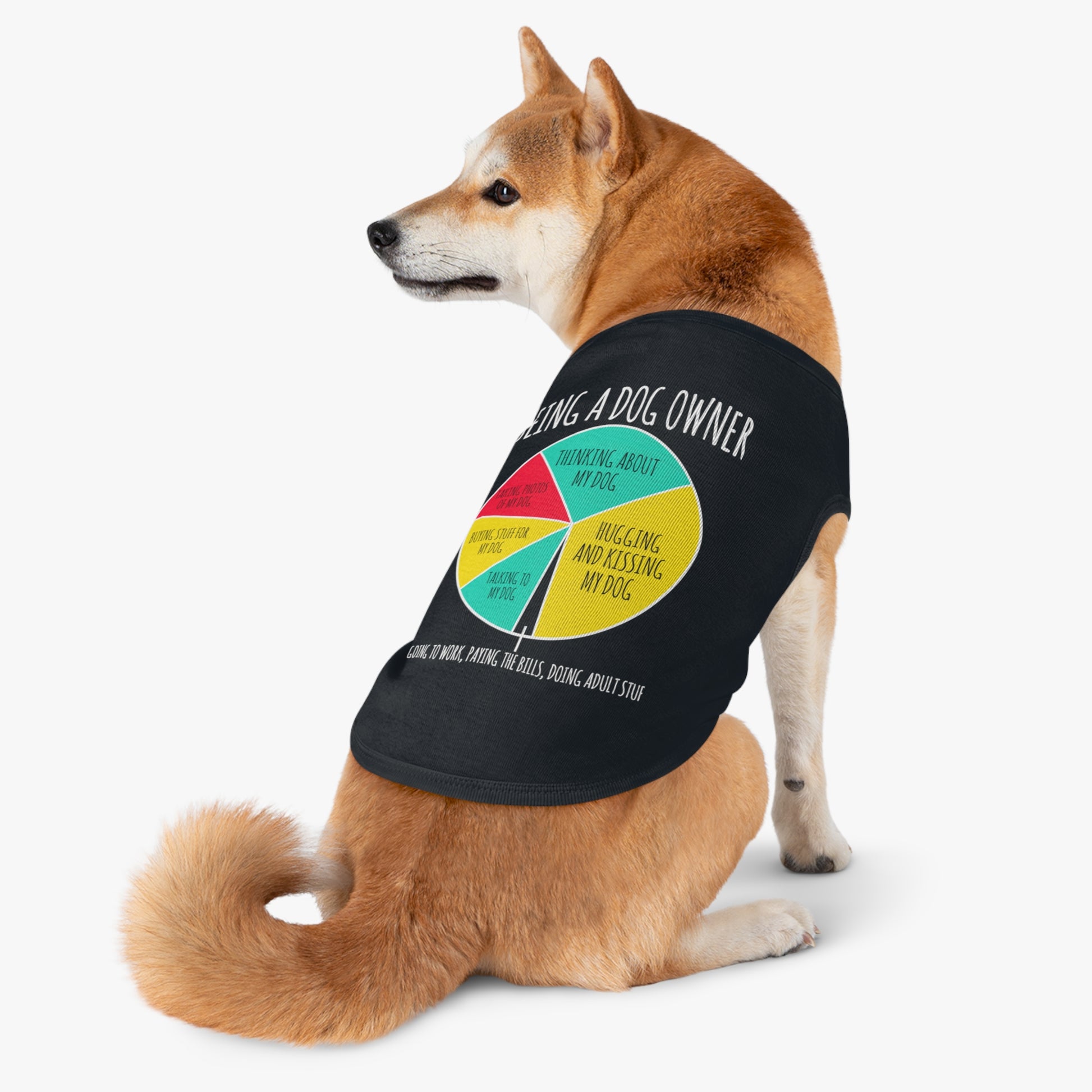 Humorous Dog Owner Pet Tank Top, Funny Pet Apparel for Dog Lovers, Cute Dog Gifts, Pet Clothing for All Occasions