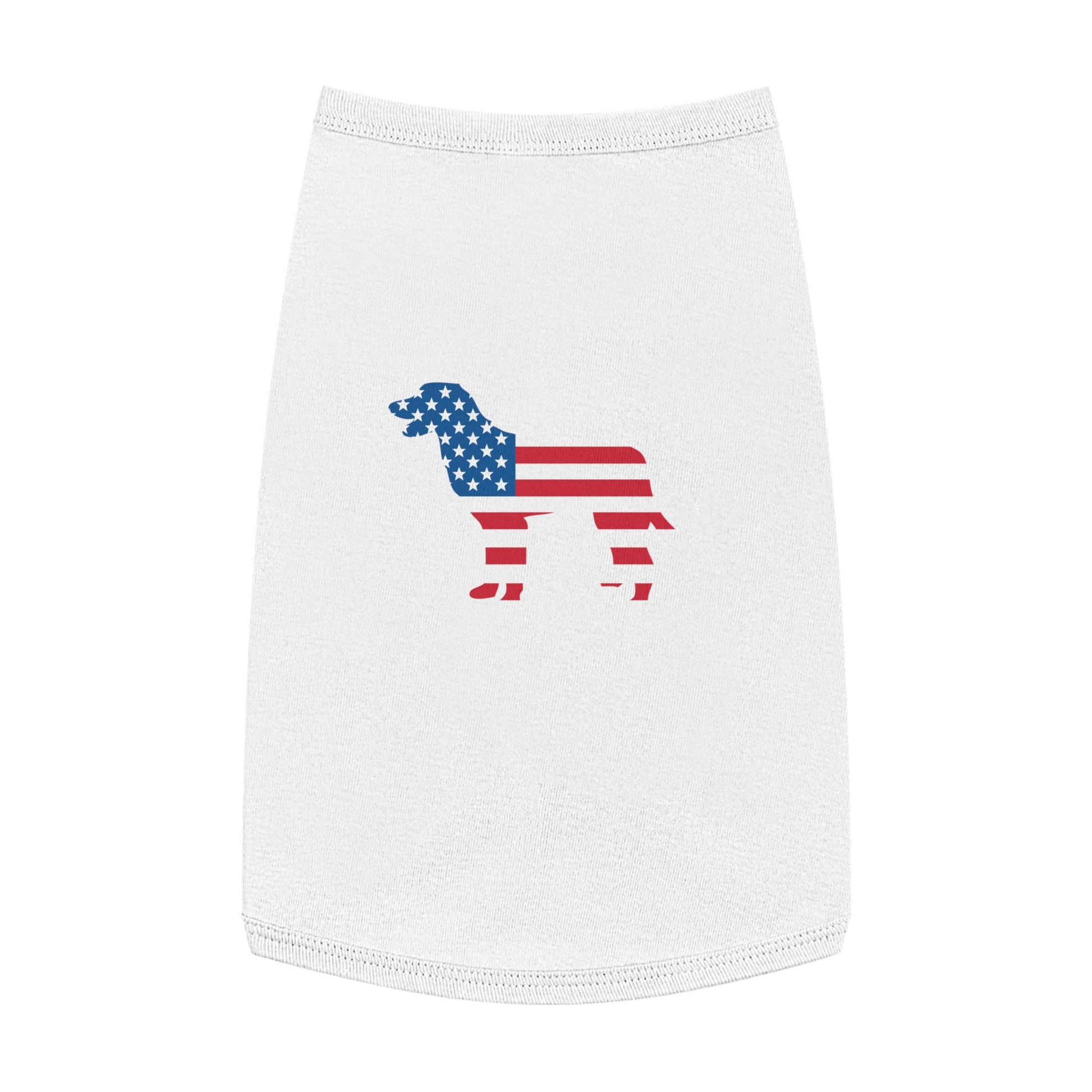 Patriotic Pet Tank Top | Dog Apparel | Cute Summer Style | USA Flag Design | Home of the Dog T-Shirt | Dog Lover Gift