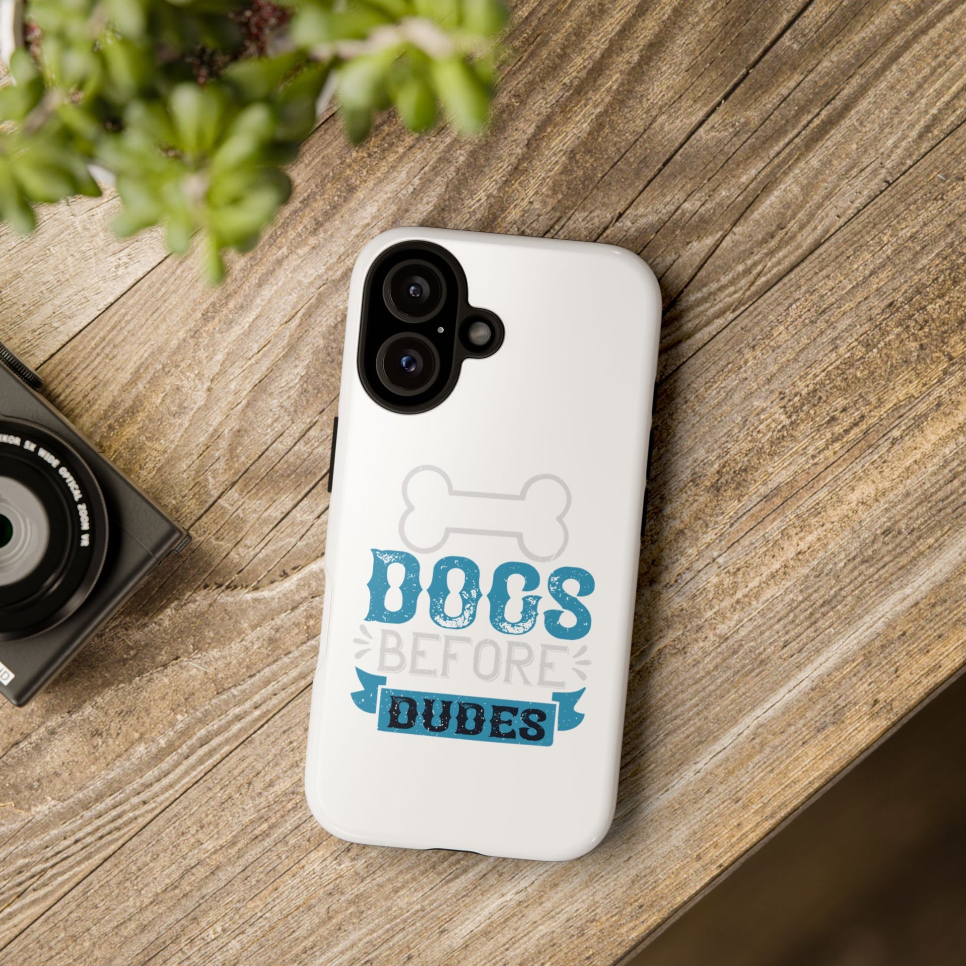 Dog Lover Phone Case, Dogs Before Dudes, Puppy Gift, Pet Parent Accessory, Cute Dog iPhone Cover, Durable Tough Case
