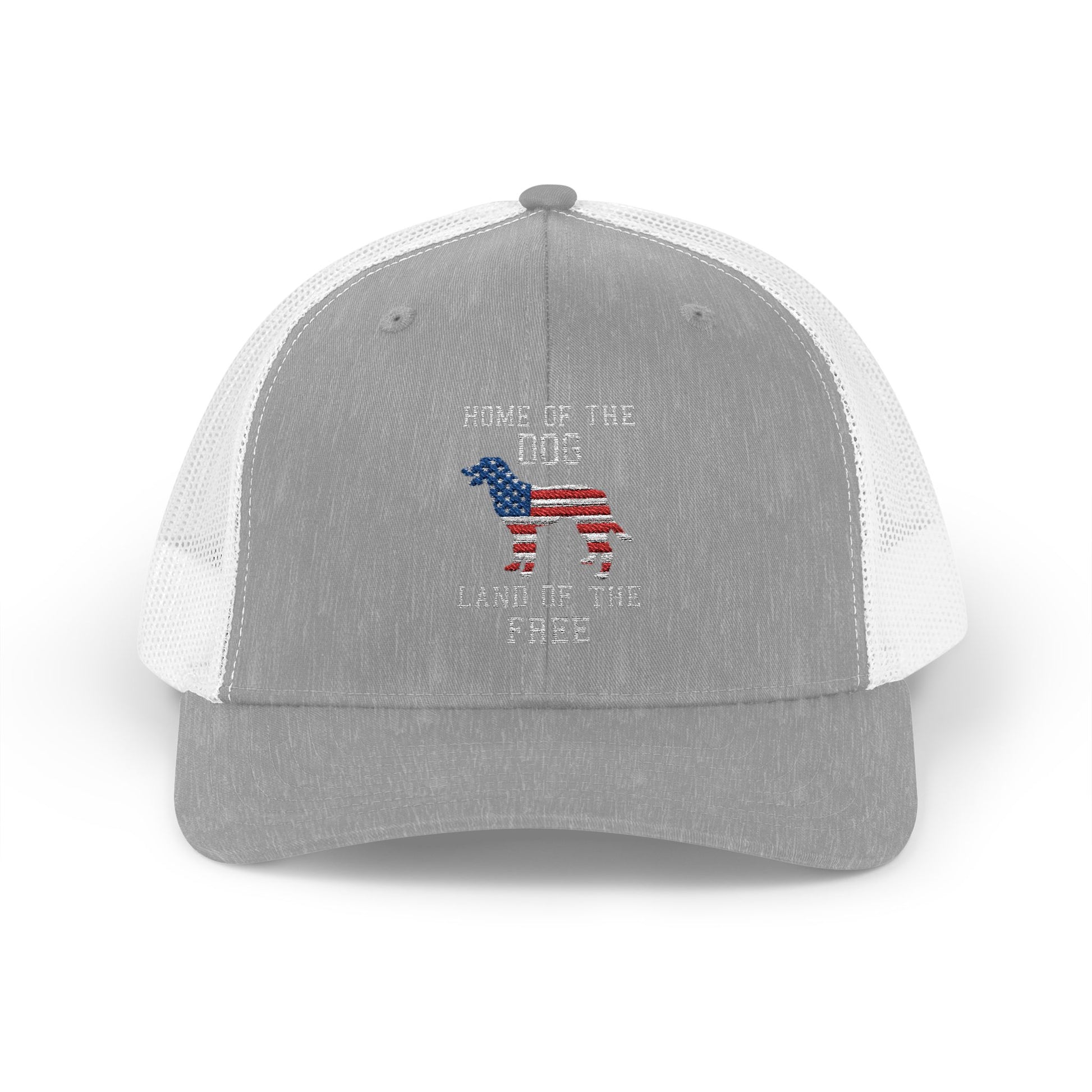 Patriotic Dog Lover Snapback Trucker Cap