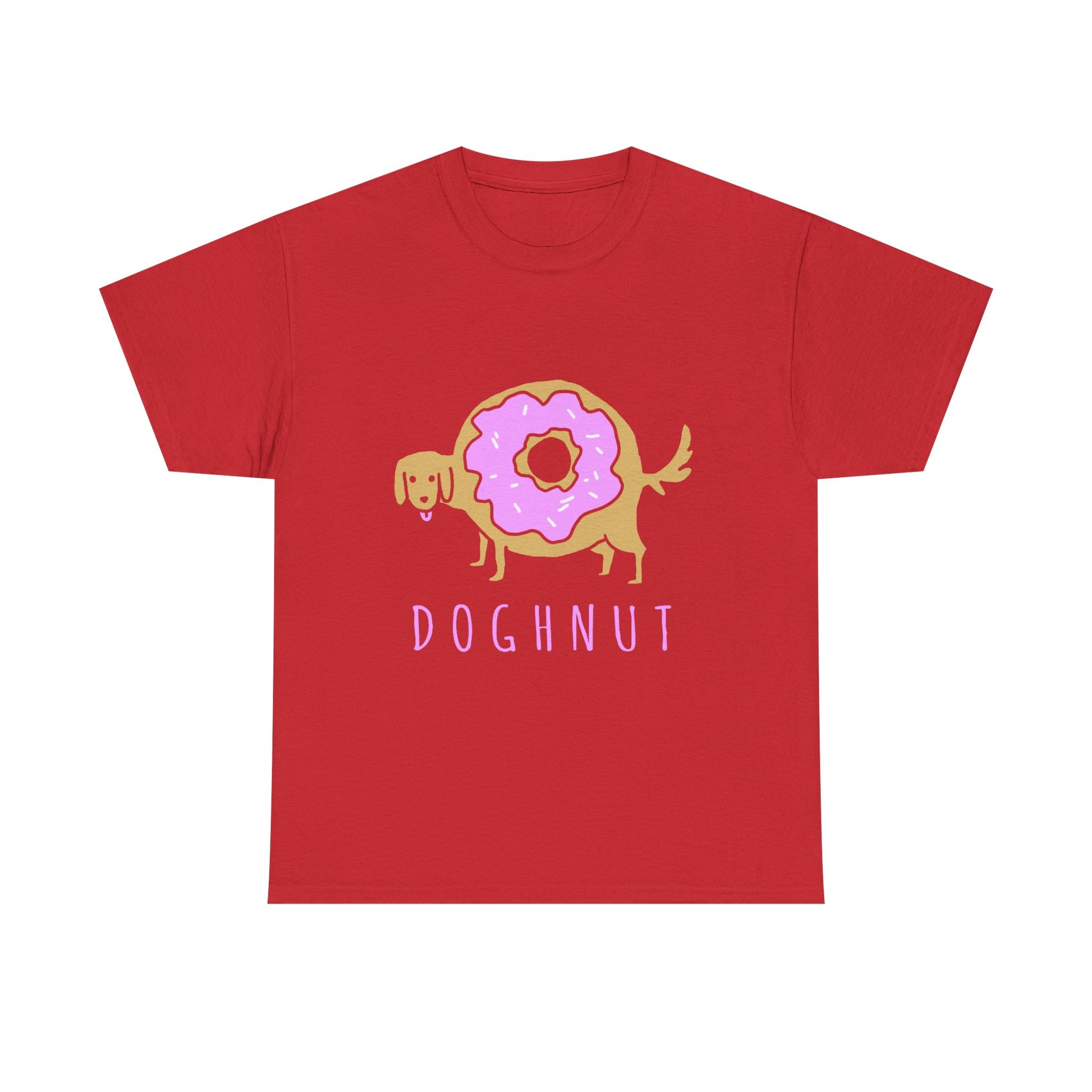 Doghnut Graphic Tee, Funny Pet Lover Shirt, Cute Dog Tee, Gift for Dog Owners, Casual Wear, Perfect for Birthdays