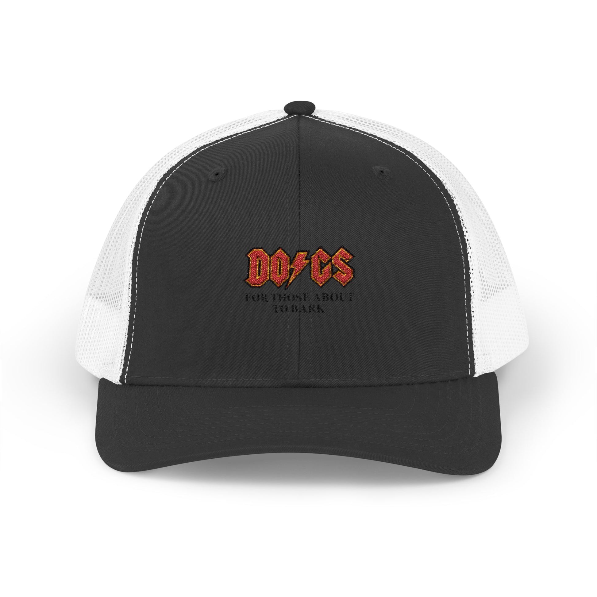 Trendy Snapback Trucker Cap with Bold Graphic Design