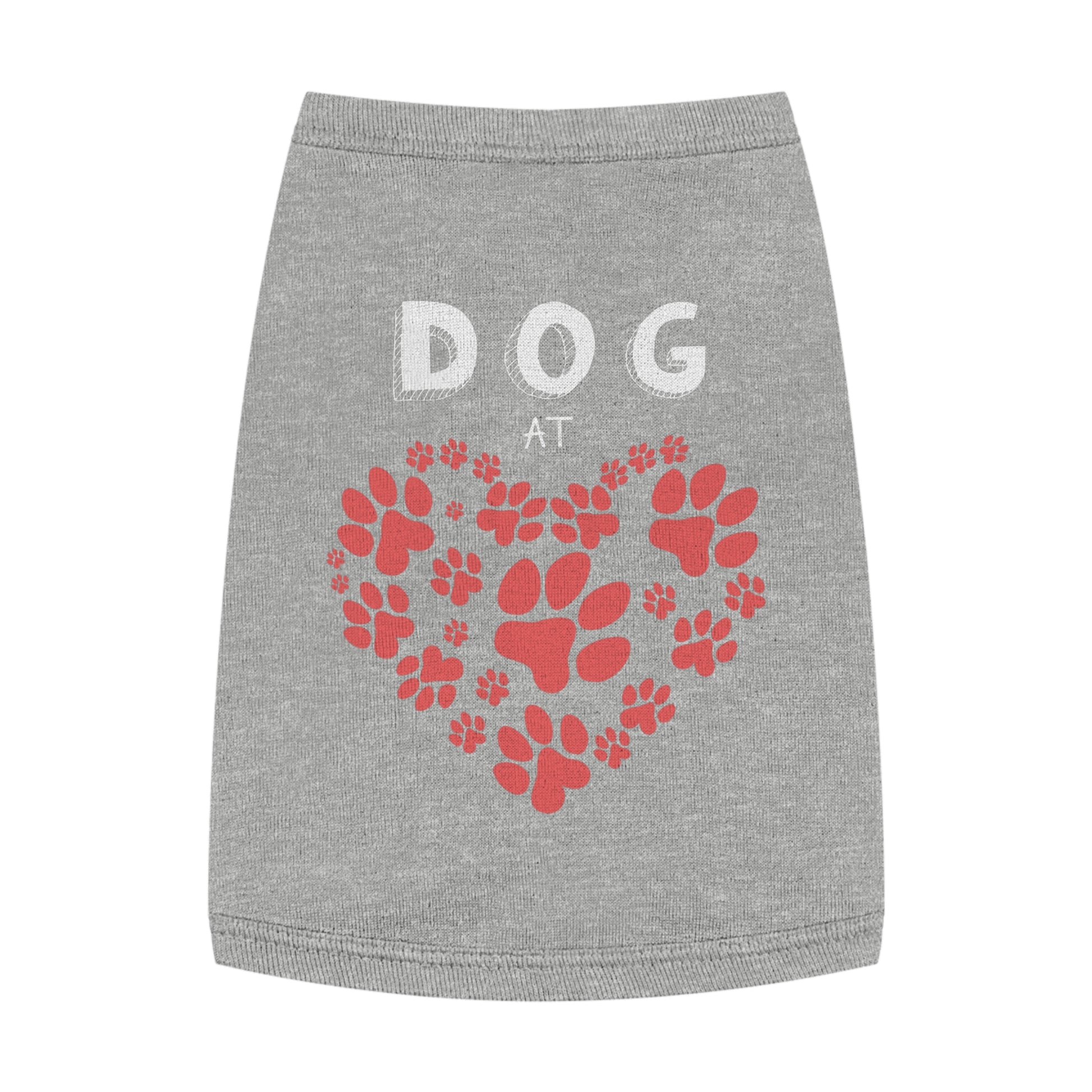 Heart Paw Pet Tank Top | Dog Lover Gift, Pet Apparel, Cute Dog Clothes, Summer Pet Fashion, Adorable Pet Outfit