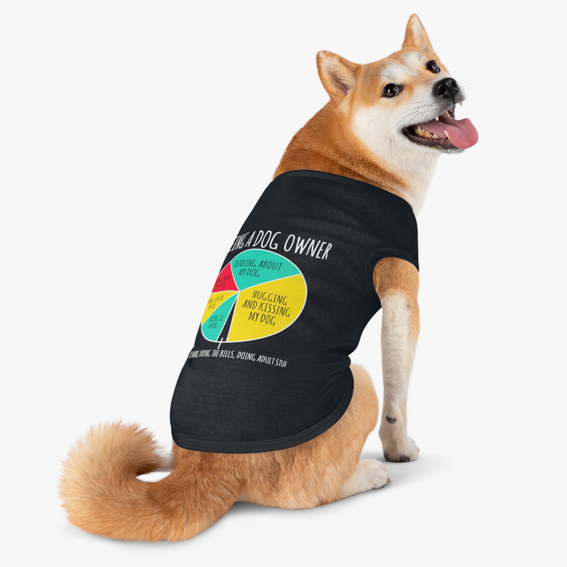 Humorous Dog Owner Pet Tank Top, Funny Pet Apparel for Dog Lovers, Cute Dog Gifts, Pet Clothing for All Occasions