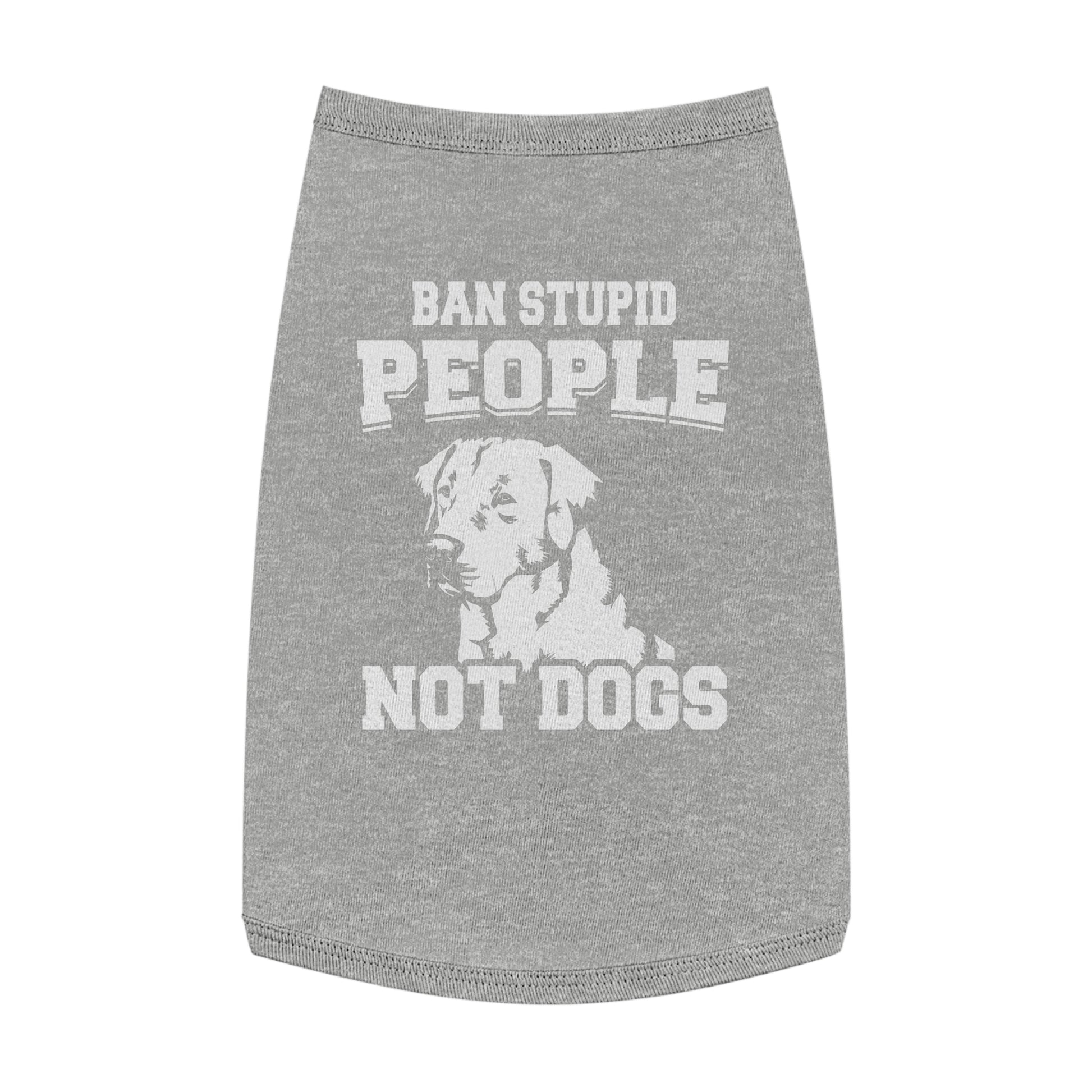 Pet Tank Top with Message "Ban Stupid People Not Dogs" - Perfect for Dog Lovers, Summer Outings, Pet Events, Gift for Dog Owners, Fun [...]