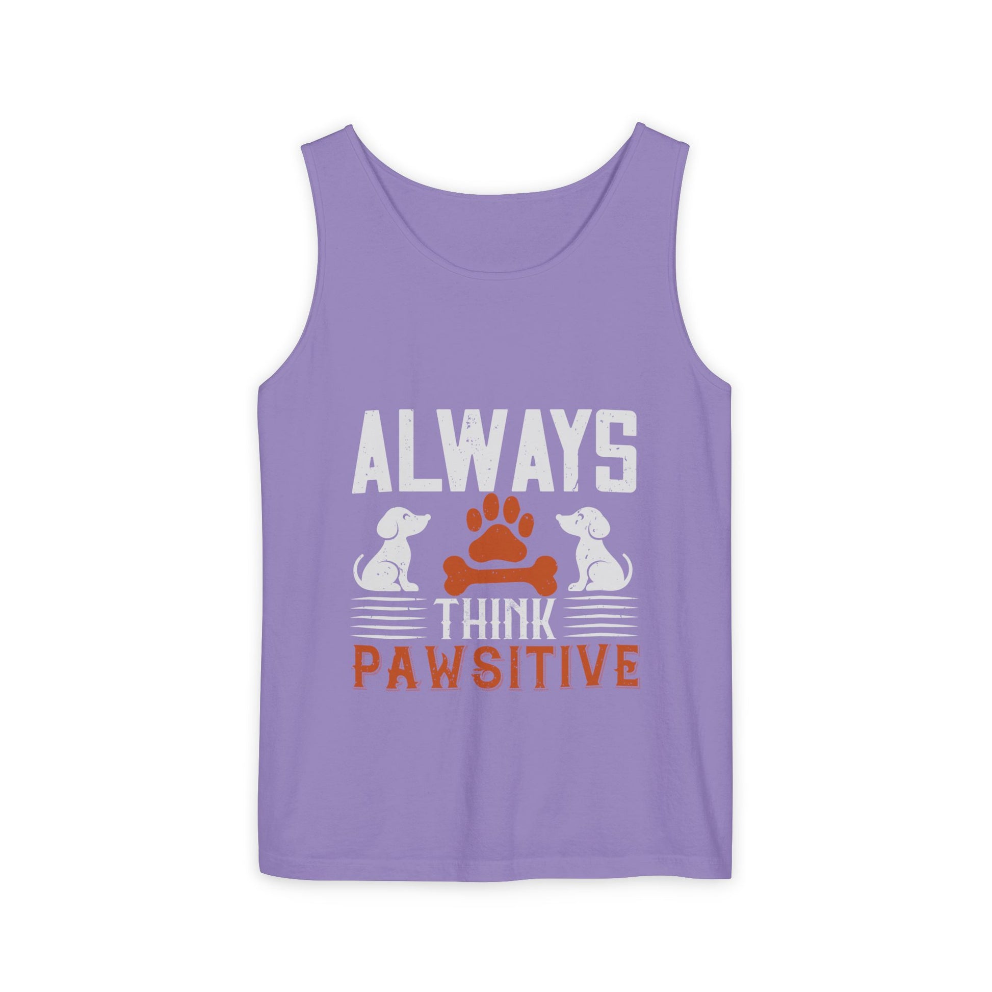 Pawsitive Vibes Tank Top, Pet Lover Apparel, Summer Outfit, Gift for Animal Lovers, Cute Dog Mom Tank