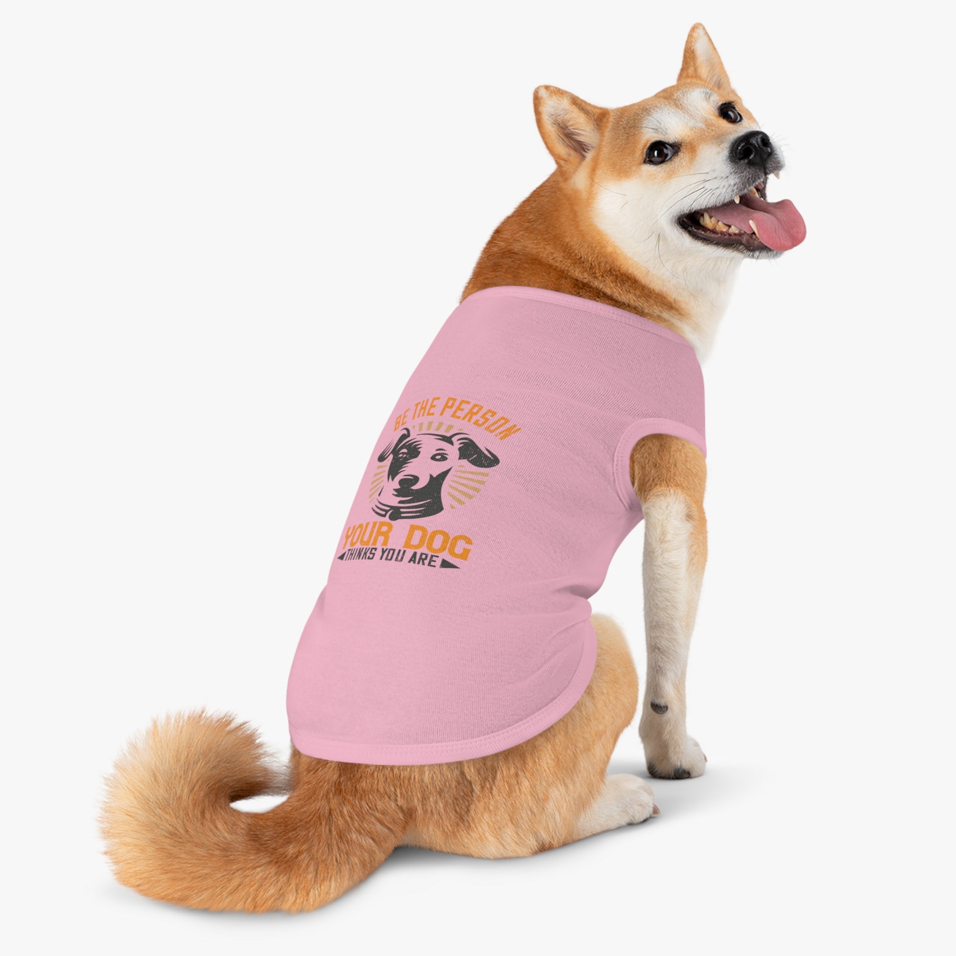 Funny Dog Lover Pet Tank Top, Be the Person Your Dog Thinks You Are, Cute Pet Apparel, Dog Mom Gift, Summer Dogwear, Adjustable Dog [...]
