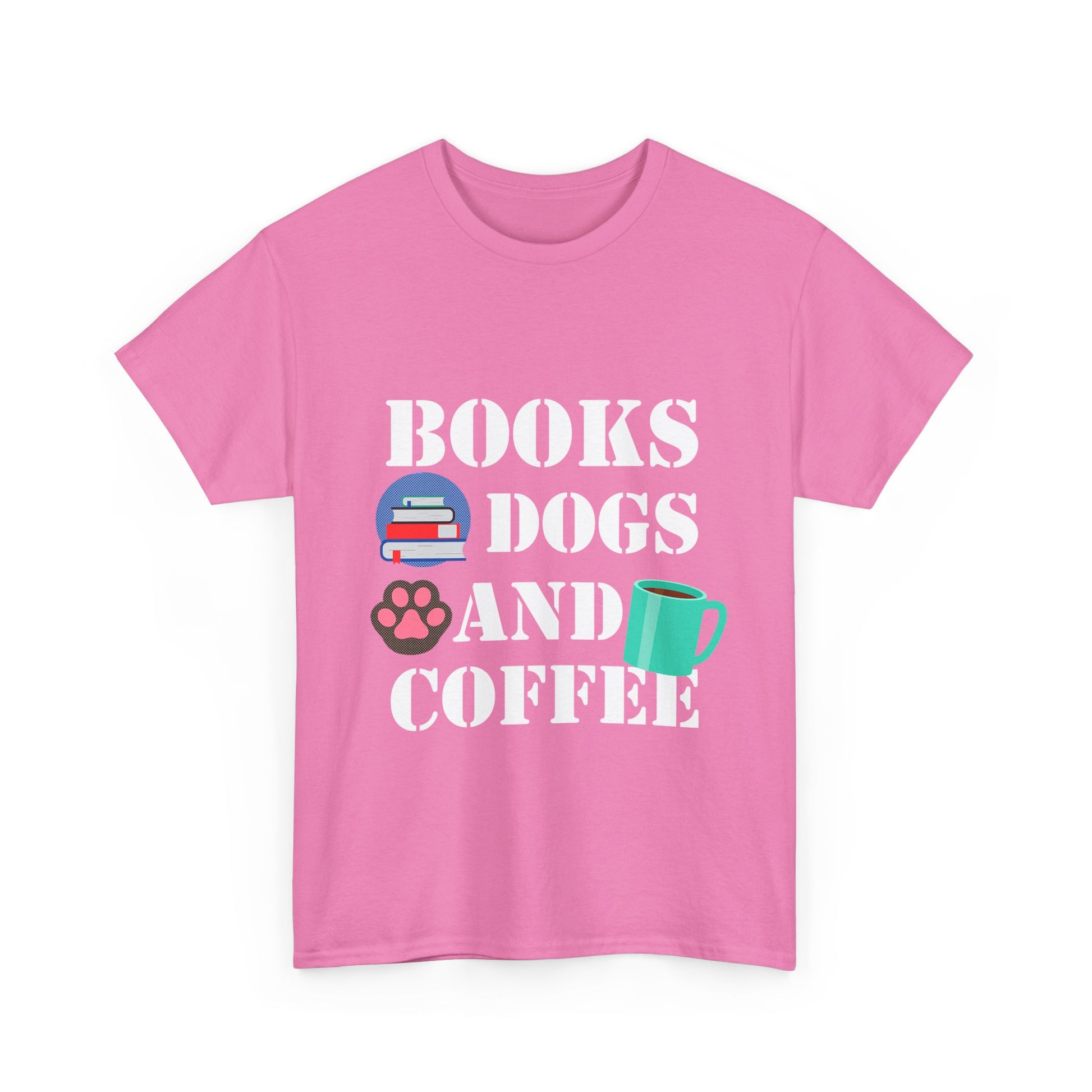 Cozy Graphic Tee, Relaxed Fit Heavy Cotton Shirt for Book Lovers, Pet Owners, Gift for Him or Her, Comfortable Everyday Wear, Casual Style