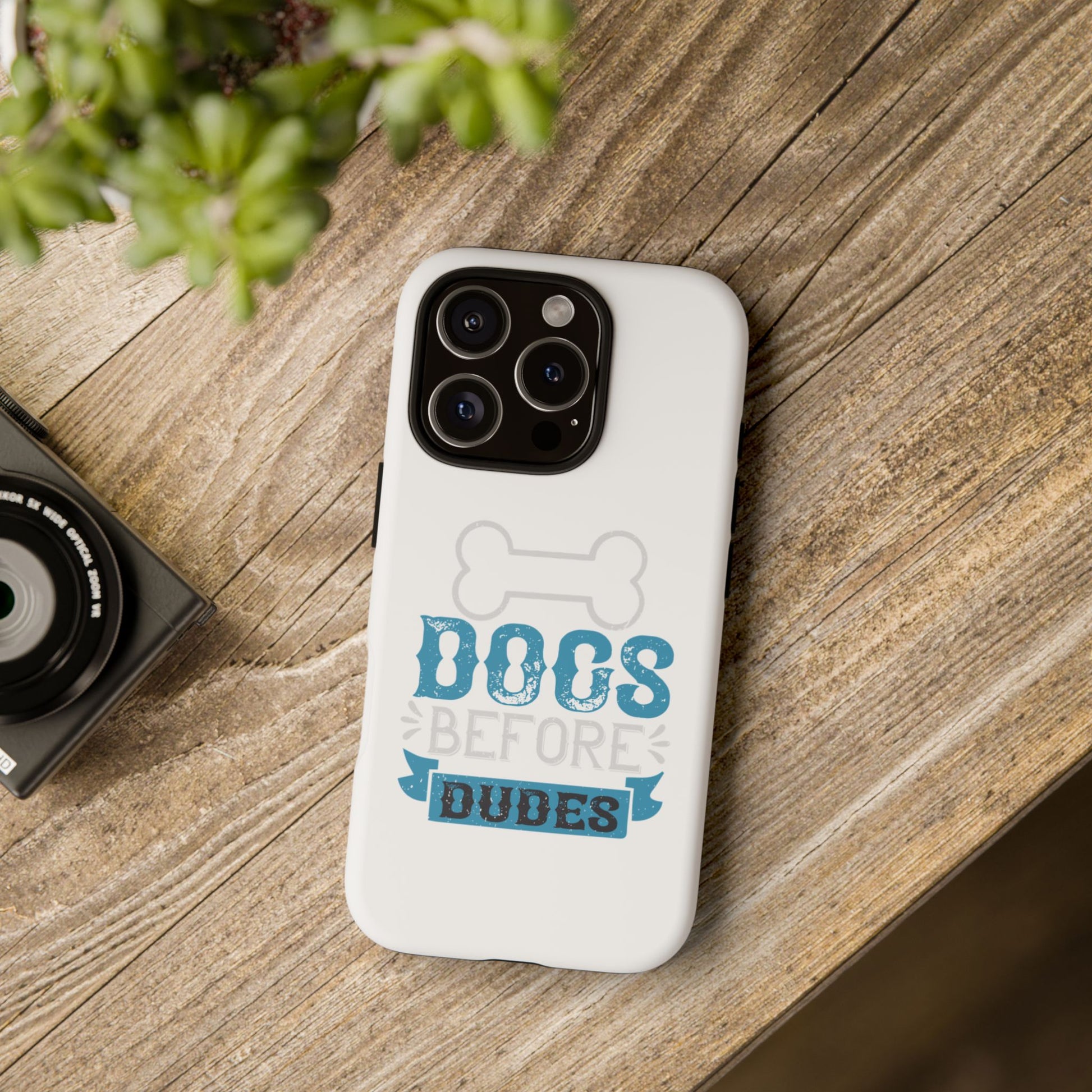 Dog Lover Phone Case, Dogs Before Dudes, Puppy Gift, Pet Parent Accessory, Cute Dog iPhone Cover, Durable Tough Case