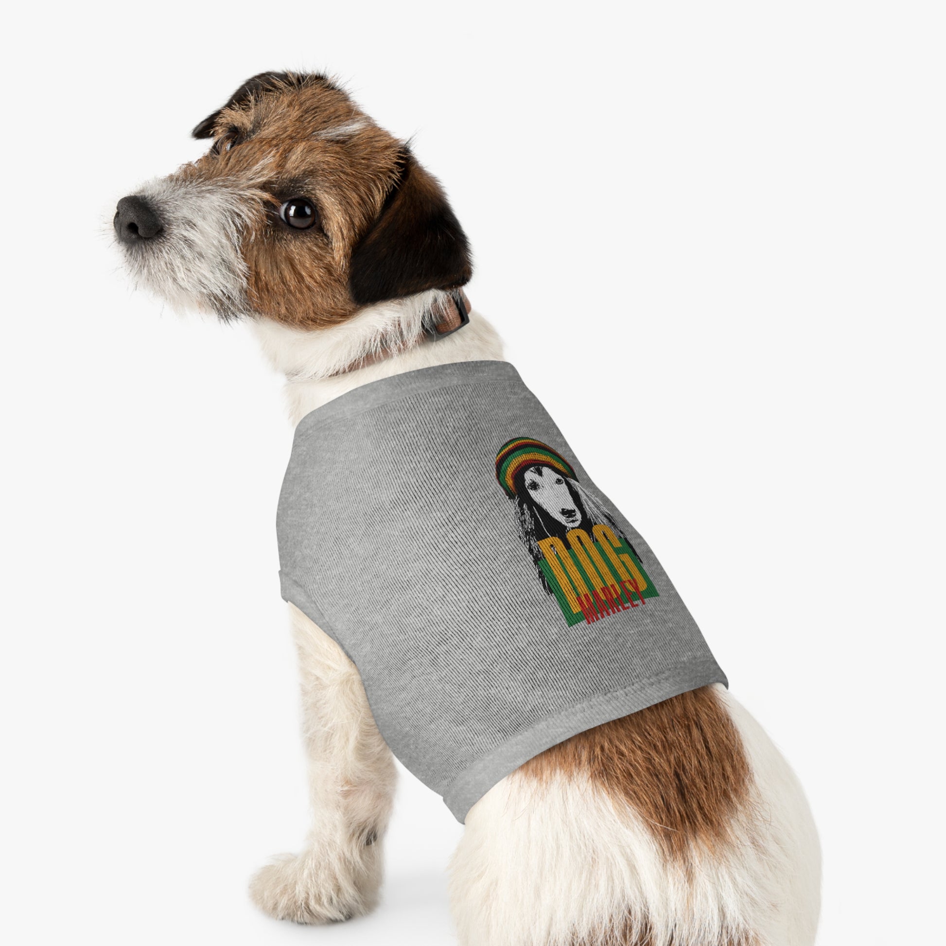 Rasta Dog Tank Top - Stylish Pet Apparel for Dog Lovers, Summer Wear, Uniquely Fun Gift, Festival Ready, Marley Inspired