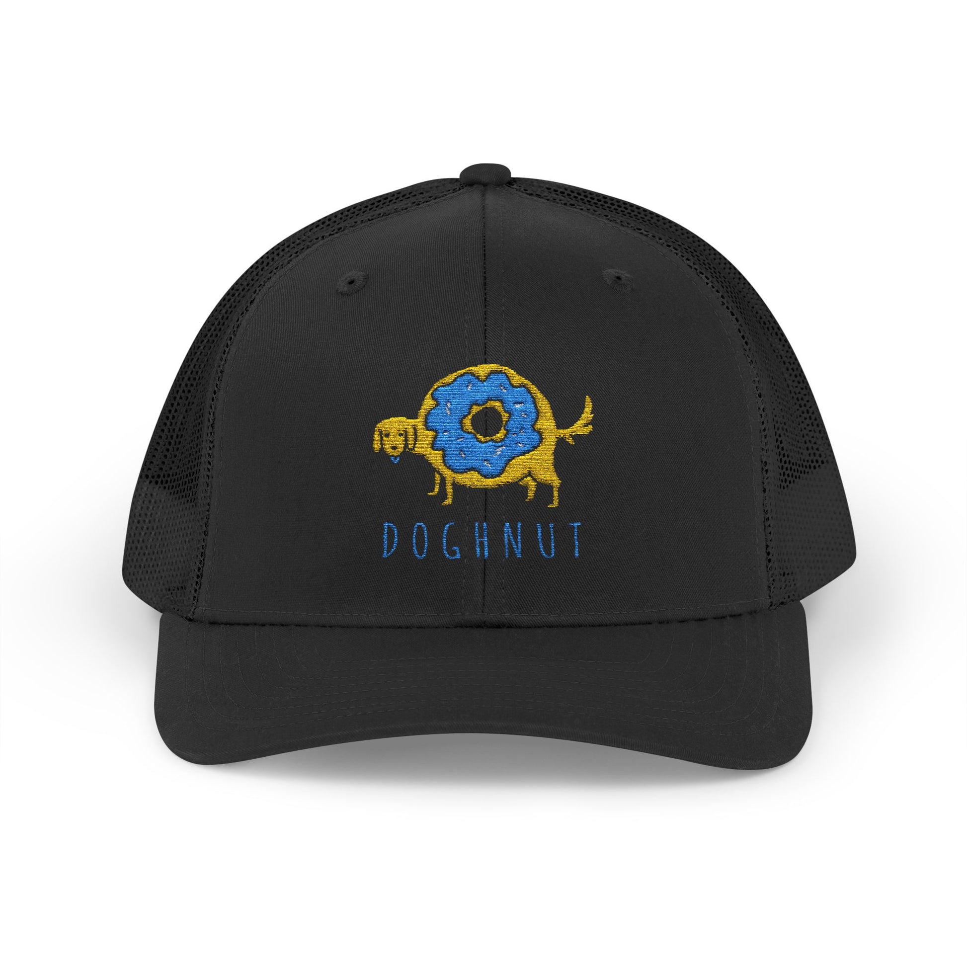 Dog-Inspired Trucker Cap - Fun Dognut Design
