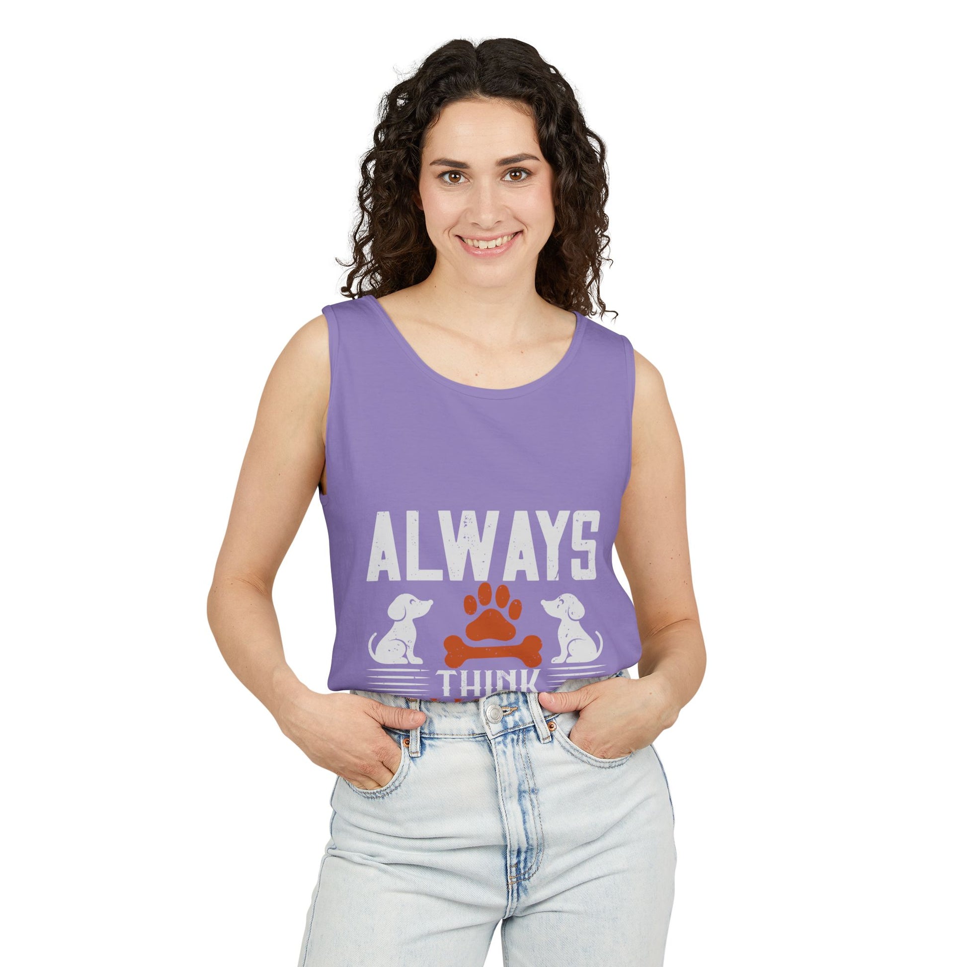Pawsitive Vibes Tank Top, Pet Lover Apparel, Summer Outfit, Gift for Animal Lovers, Cute Dog Mom Tank