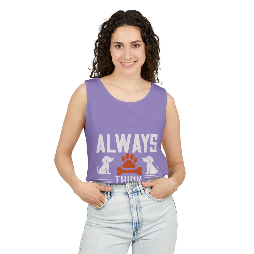 Pawsitive Vibes Tank Top, Pet Lover Apparel, Summer Outfit, Gift for Animal Lovers, Cute Dog Mom Tank