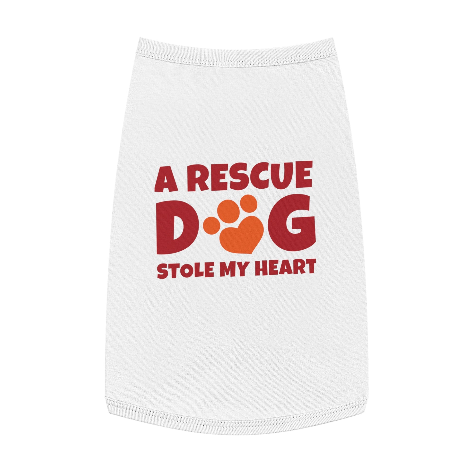 Adorable Rescue Dog Tank Top for Pets, Cute Pet Apparel, Dog Lover Gift, Pet Fashion, Animal Rescue Support