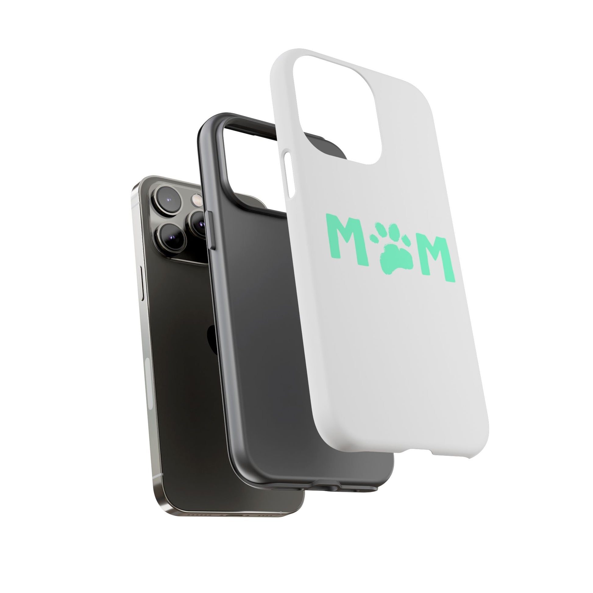 Personalized Tough Phone Cases for Moms, Pet Lover Gifts, Cute Phone Accessories, Customizable Pet Paw Designs, Mother's Day Gift