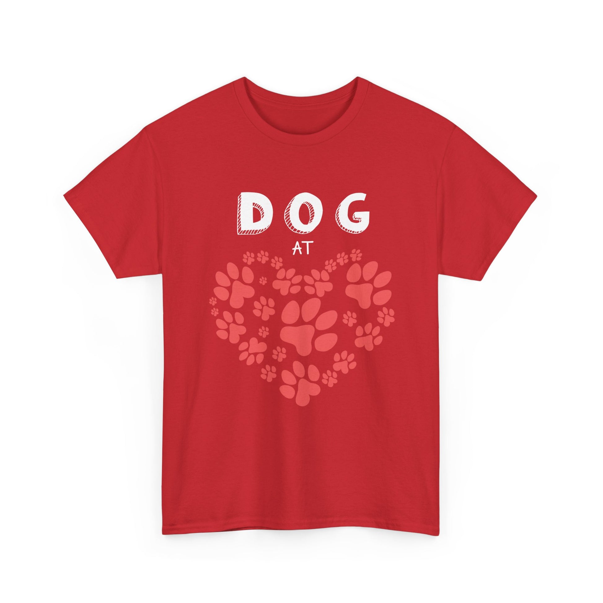 Pet Lover's Heart Tee, Cute Paw Print Shirt, Unisex Cotton Tee Gift, Animal Advocate Apparel, Perfect for Pet Lovers